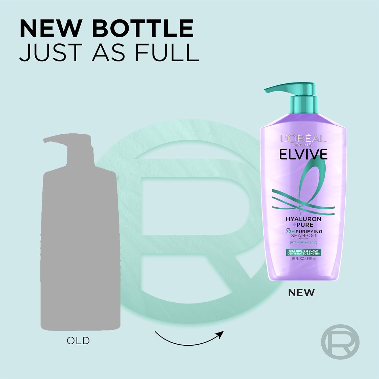 L'Oreal Paris Elvive Hyaluron + Pure 72H Purifying Shampoo for Oily Hair, Clarifying Shampoo with Salicylic Acid and Hyaluronic Acid, 28 Fl Oz - Image 6