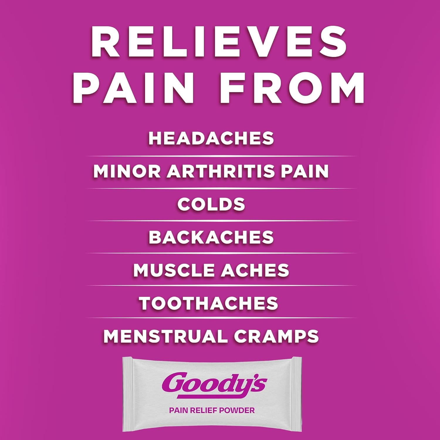 Goody's Pain Relief Powders, Extra Strength Headache Powder Mixed Fruit Blast, 24 ct (Pack of 1) - Image 4
