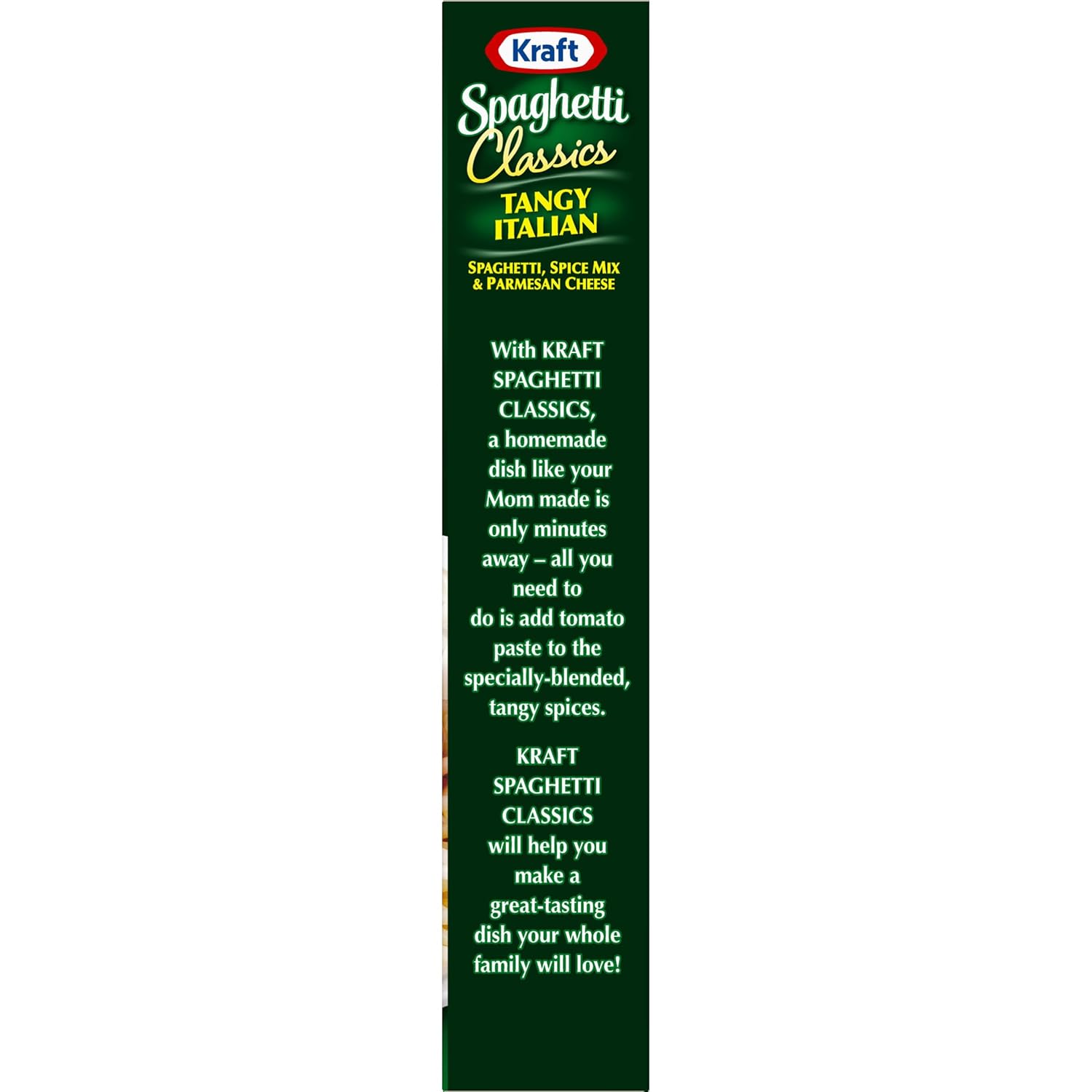 Kraft Spaghetti Classics Tangy Italian Spaghetti, Spices, & Parmesan Cheese Meal Mix, 8 oz Box - Image 9