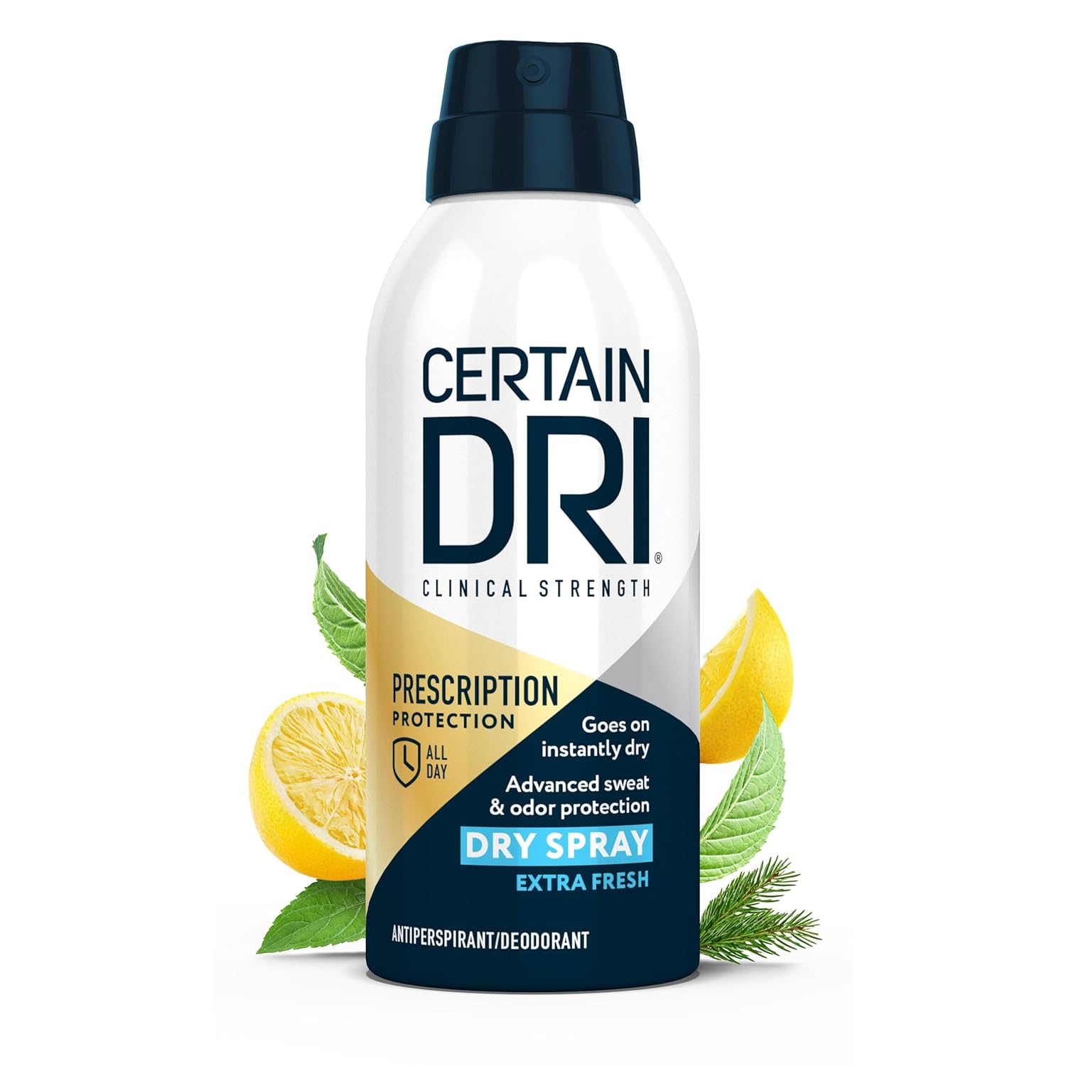 Certain Dri Prescription-Strength Clinical Antiperspirant Dry Spray - 72-Hour Sweat & Odor Protection for Excessive Sweating & Hyperhidrosis - Extra-Fresh Scent for Men & Women - 4.2 oz - Image 2