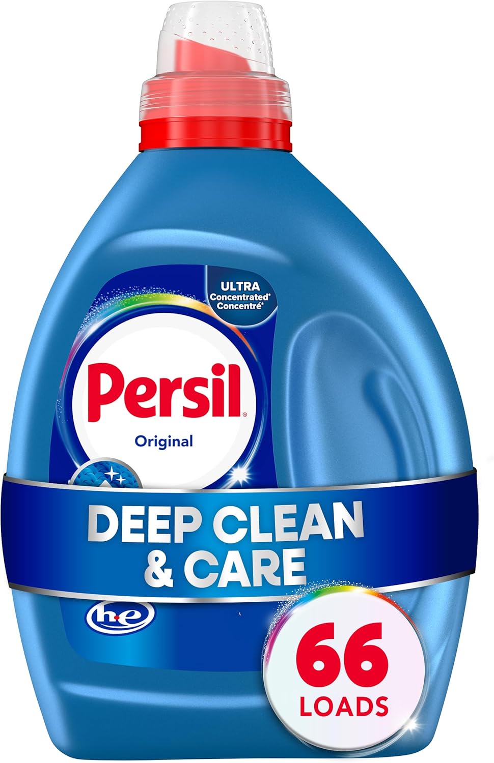 Persil Original Everyday Clean Liquid Laundry Detergent, 50 Fl Oz, 66 Loads, Ultra Concentrated, Deep Clean & Care for Colors & Whites, Laundry Soap for All Water Temperatures, HE Safe - Image 2
