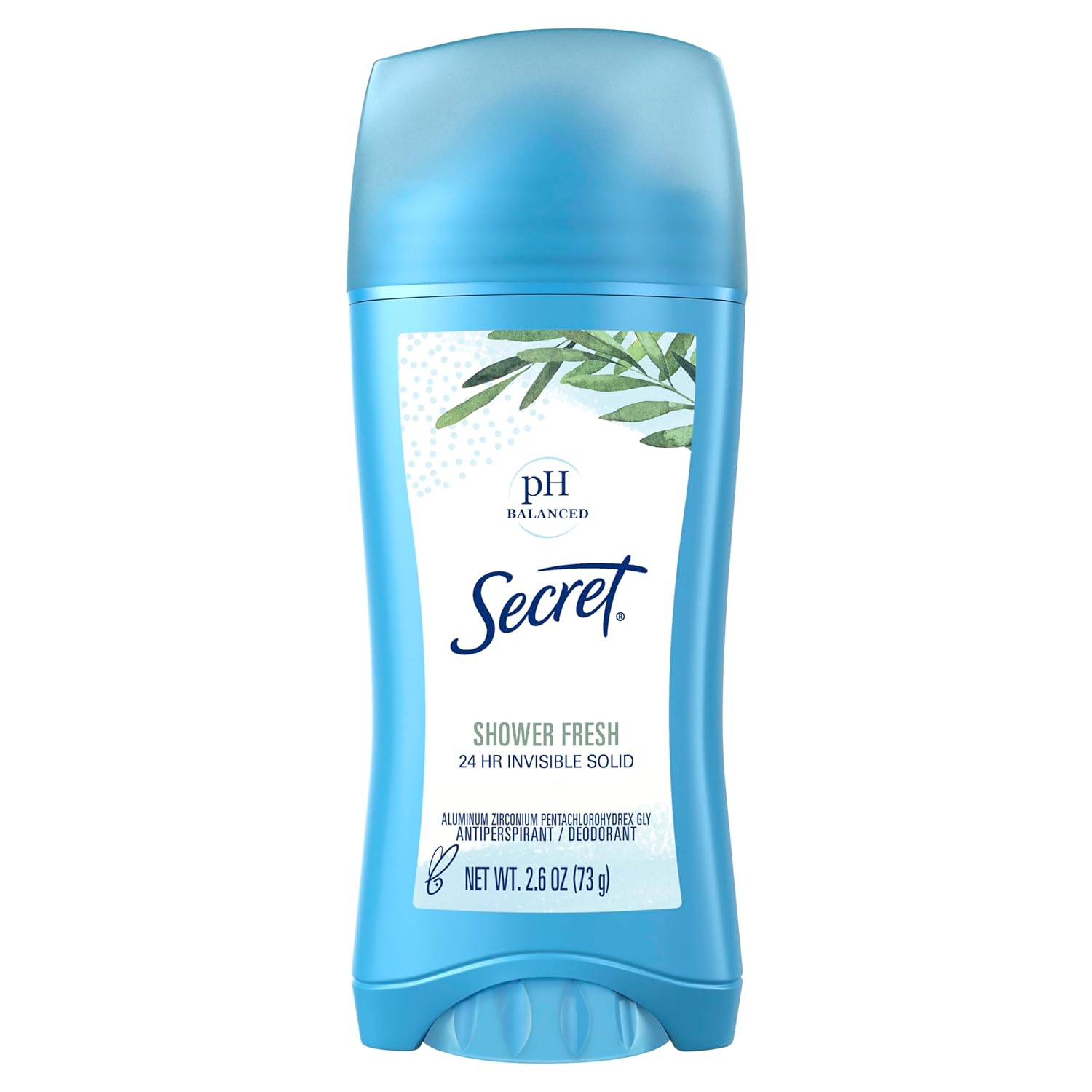 Secret Antiperspirant and Deodorant for Women, Invisible Solid Deodorant, 24 Hour Sweat and Odor Protection, pH Balanced, Gentle on Skin, Deodorant Stick for Women, Shower Fresh Scent, 2.6 oz - Image 2