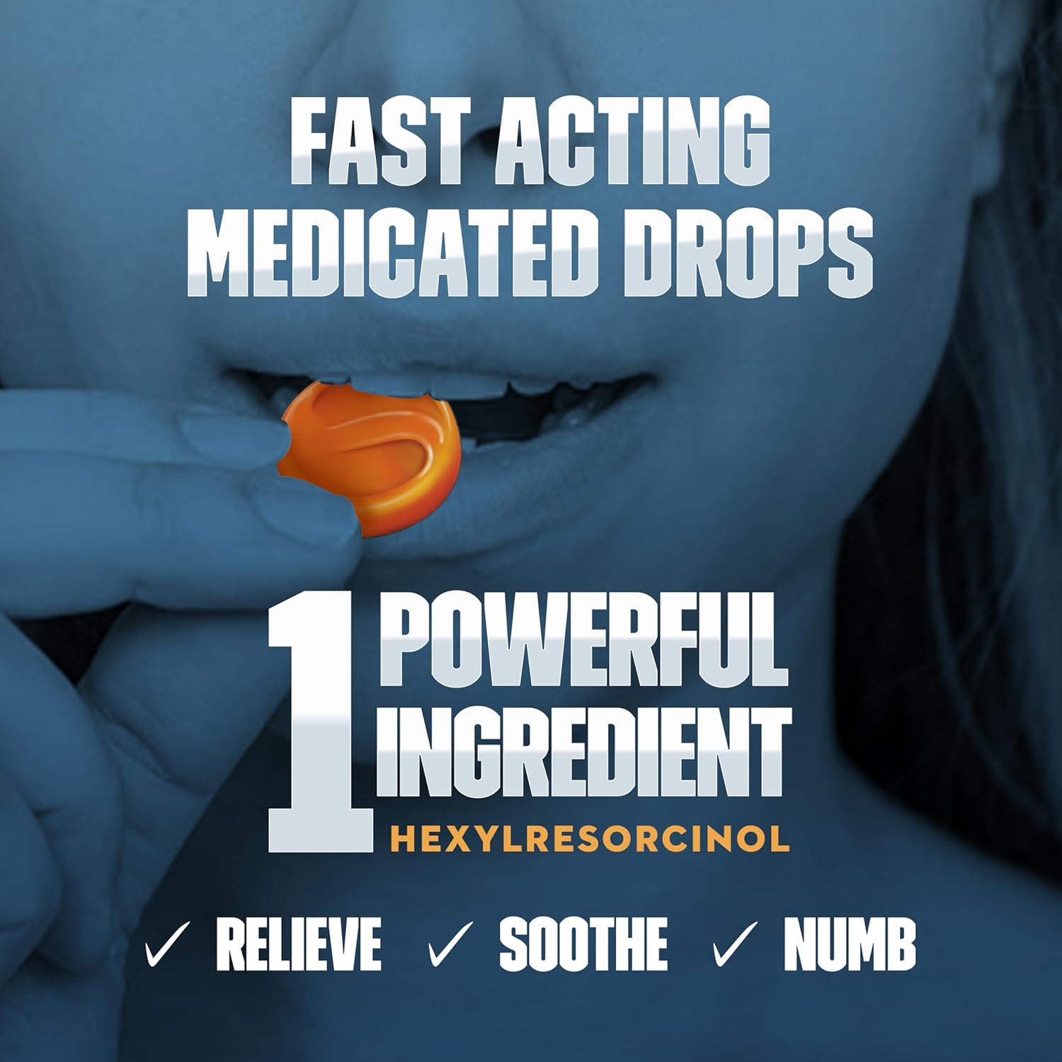 Mucinex Instasoothe Sore Throat Relief Drops, Sore Throat Lozenges, Sore Throat Medicine with Hexylresorcinol, Cough Drops Alternative, Honey & Echinacea Flavor Medicated Numbing Throat Drops, 40 ct - Image 3