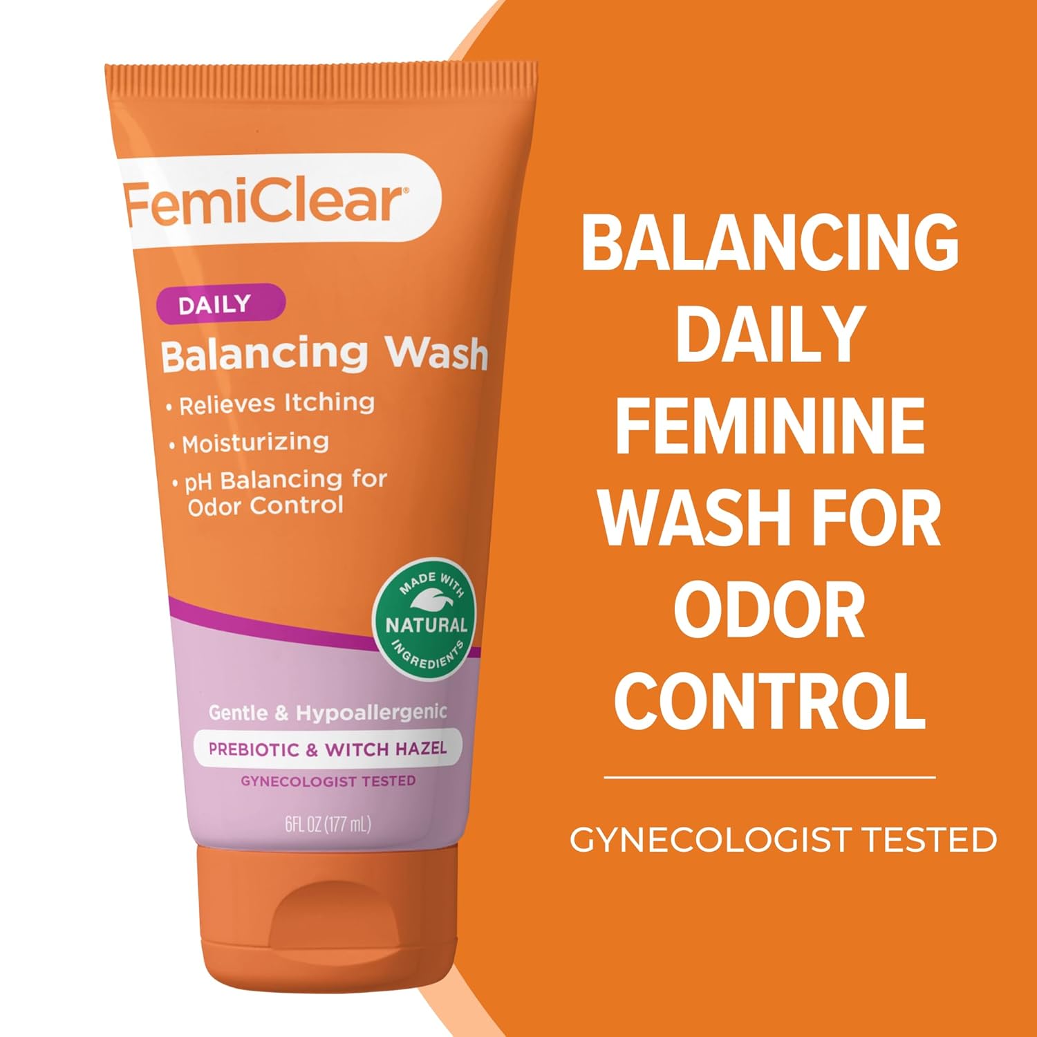 FemiClear Soothing Daily Feminine Wash - Feminine Care Wash for Itching & Irritated Skin, Feminine Hygiene Products, Essentials for Vaginal Health, PH Balance for Women (6FL oz) - Image 4