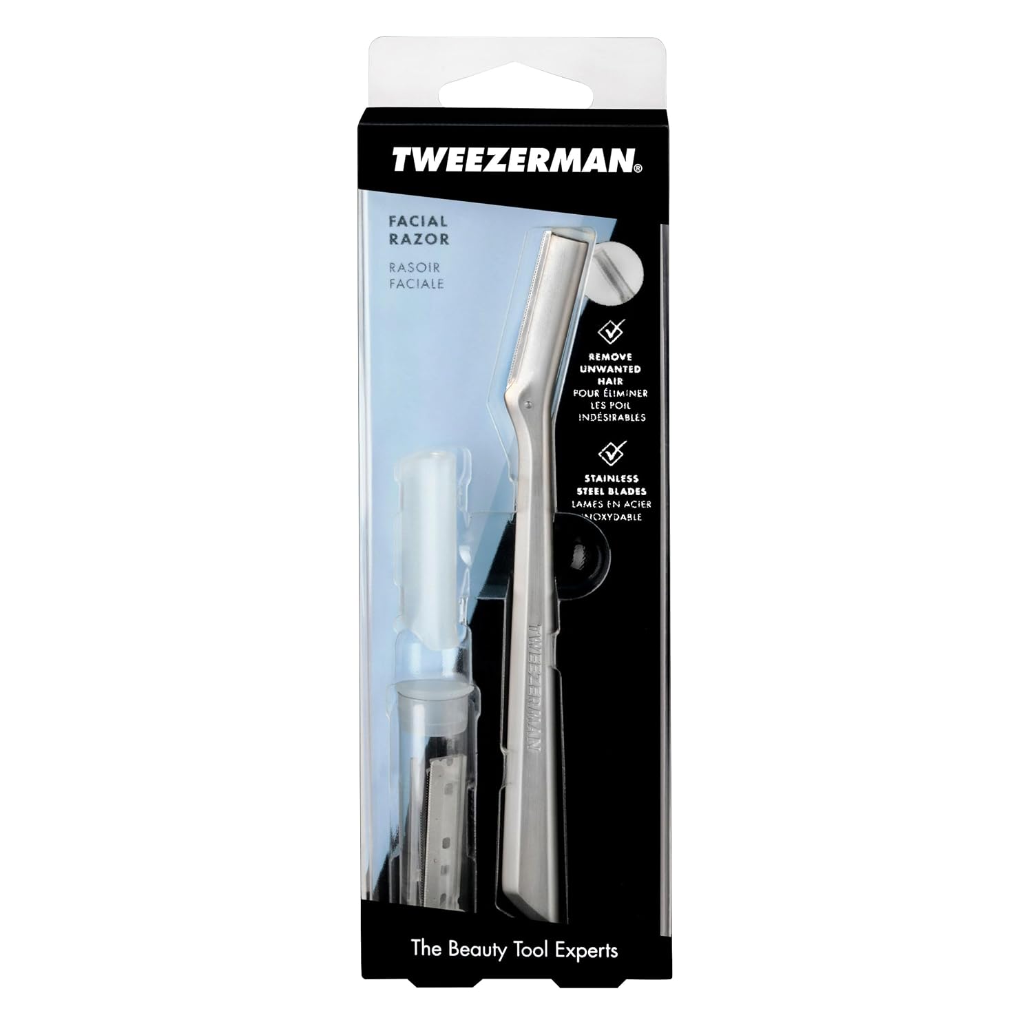 Tweezerman Stainless Steel Facial Razor - Image 9
