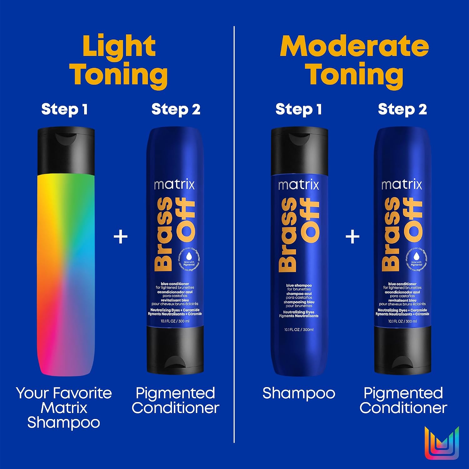 Matrix Brass Off Blue Conditioner - Tones and Removes Brassy Orange Undertones, Pigmented Conditioner For Color-Treated Hair and Lightened Brunettes, Vegan - Image 8