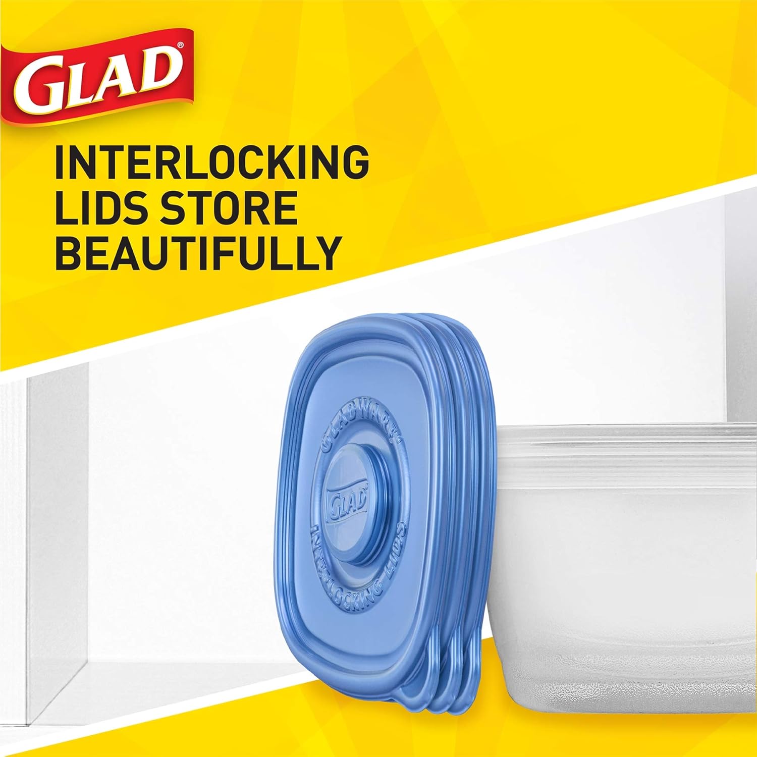Glad GladWare Big Bowl Food Storage Containers with Lids, Large Round No BPA Plastic Containers for Soups, Salads, and Meal Prep, Lock Tight Seal, Microwave Dishwasher Safe, 48 Oz, 3 Count - Image 7