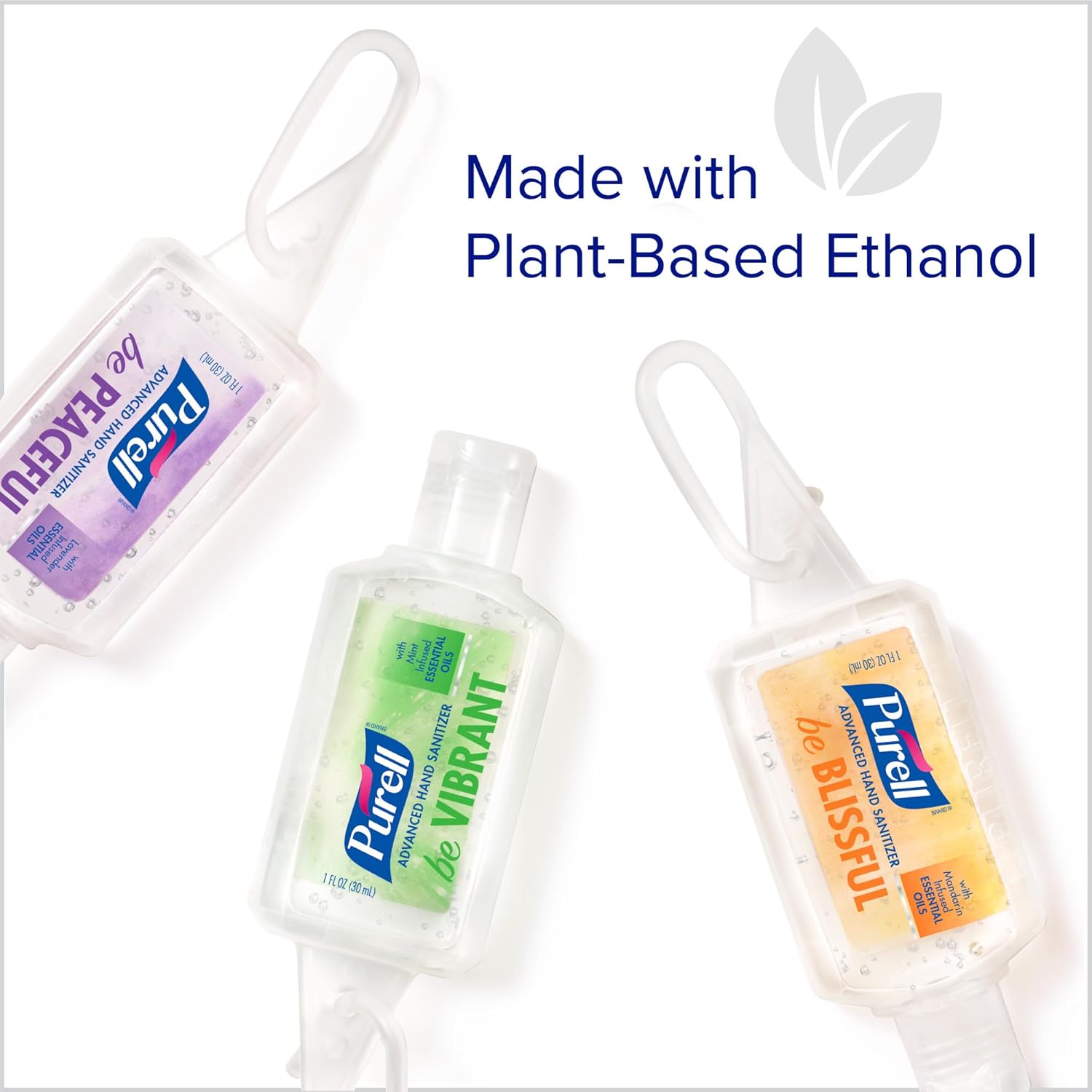 Purell Advanced Hand Sanitizer Gel Infused with Essential Oils, Scented Variety Pack, 1 fl oz Travel Size Flip Cap Bottles with JELLY WRAP Carrier (Pack of 8), 3900-09-ECME17 - Image 6