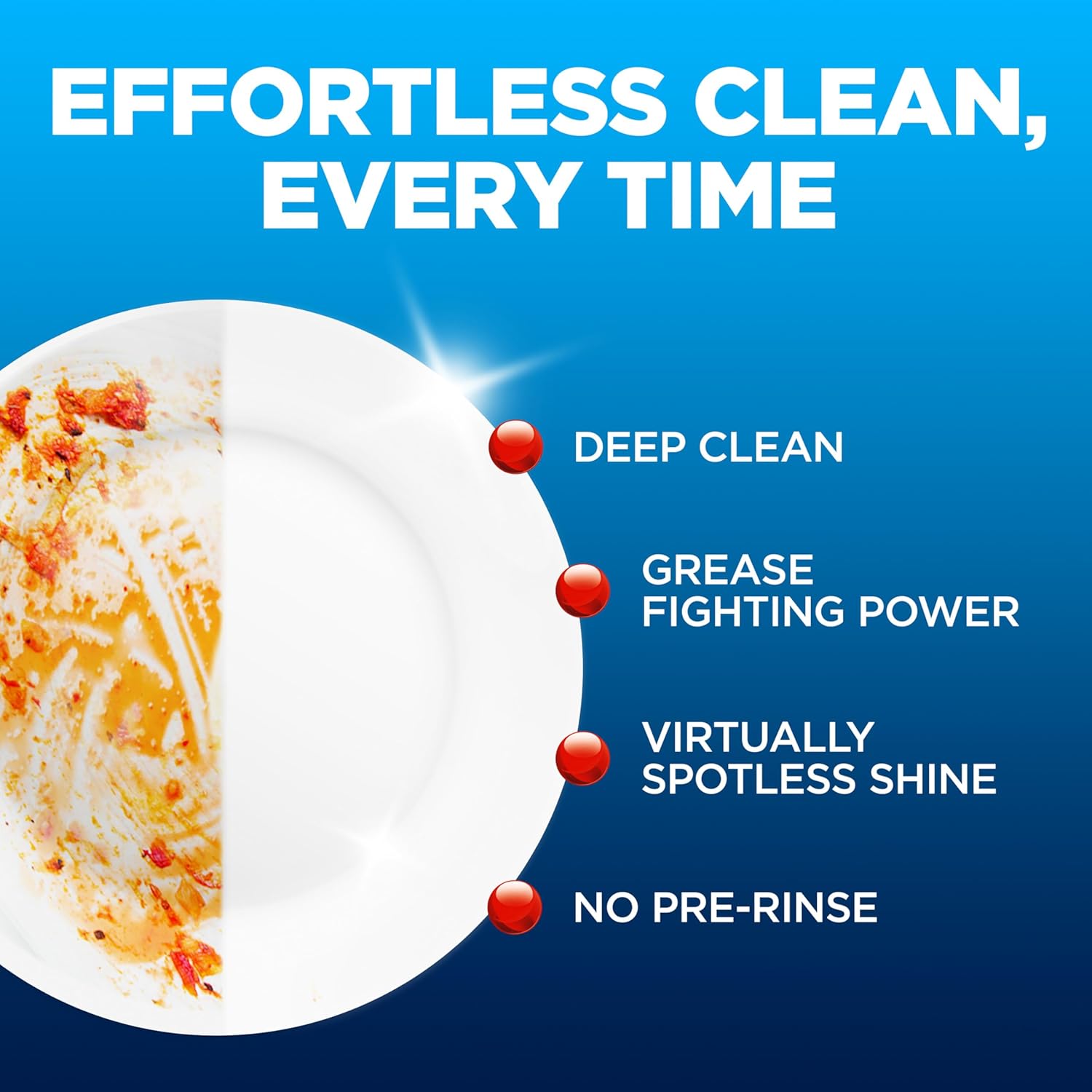 Finish Power Dishwasher Pods, No Pre-Rinse Dishwasher Detergent Soap For Deep Clean & Shine with Degreasing Power, Fresh Scent, 76 Count - Image 3
