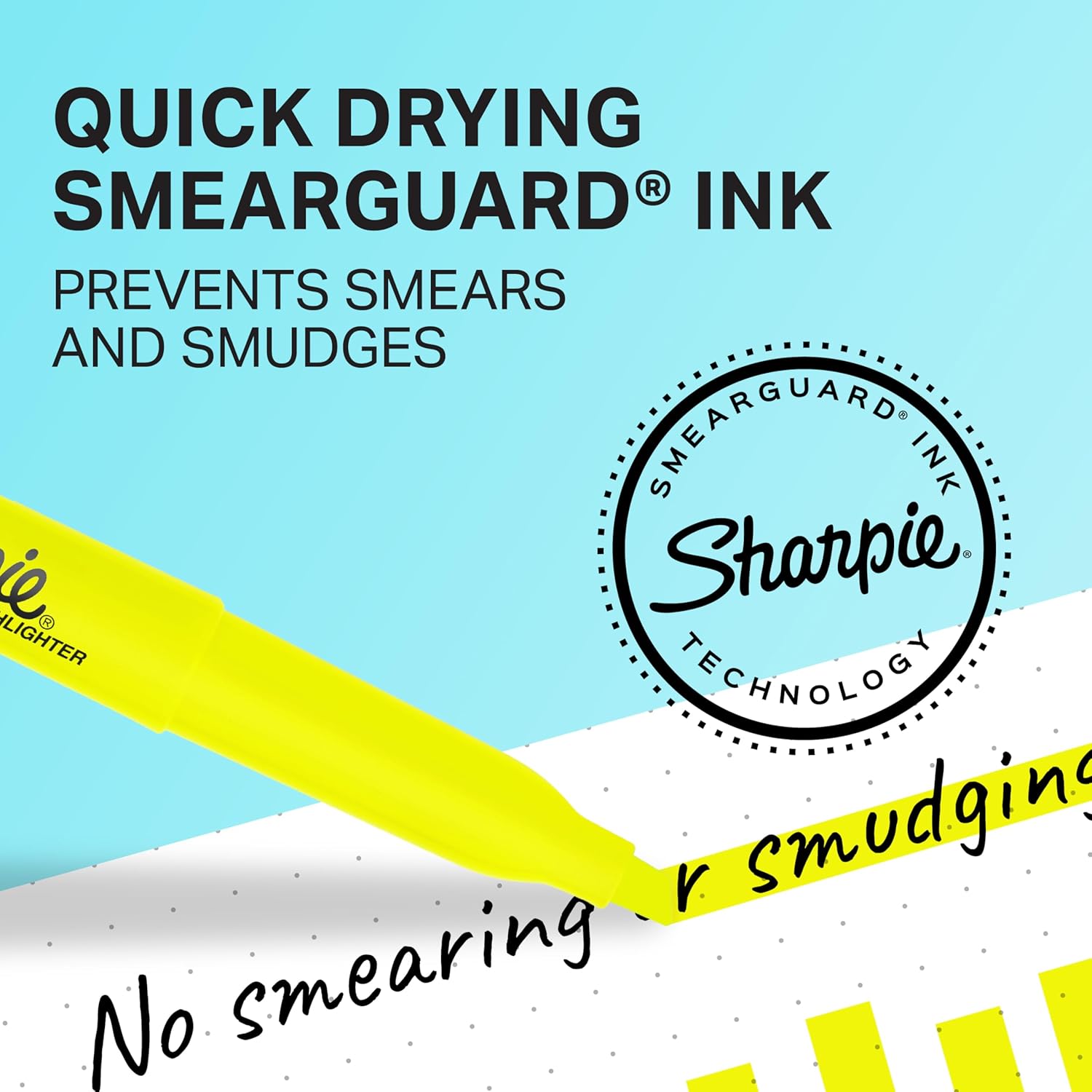 Sharpie Pocket Style Highlighters, Narrow Chisel Tip, Fluorescent Yellow, 8 Count - Image 3