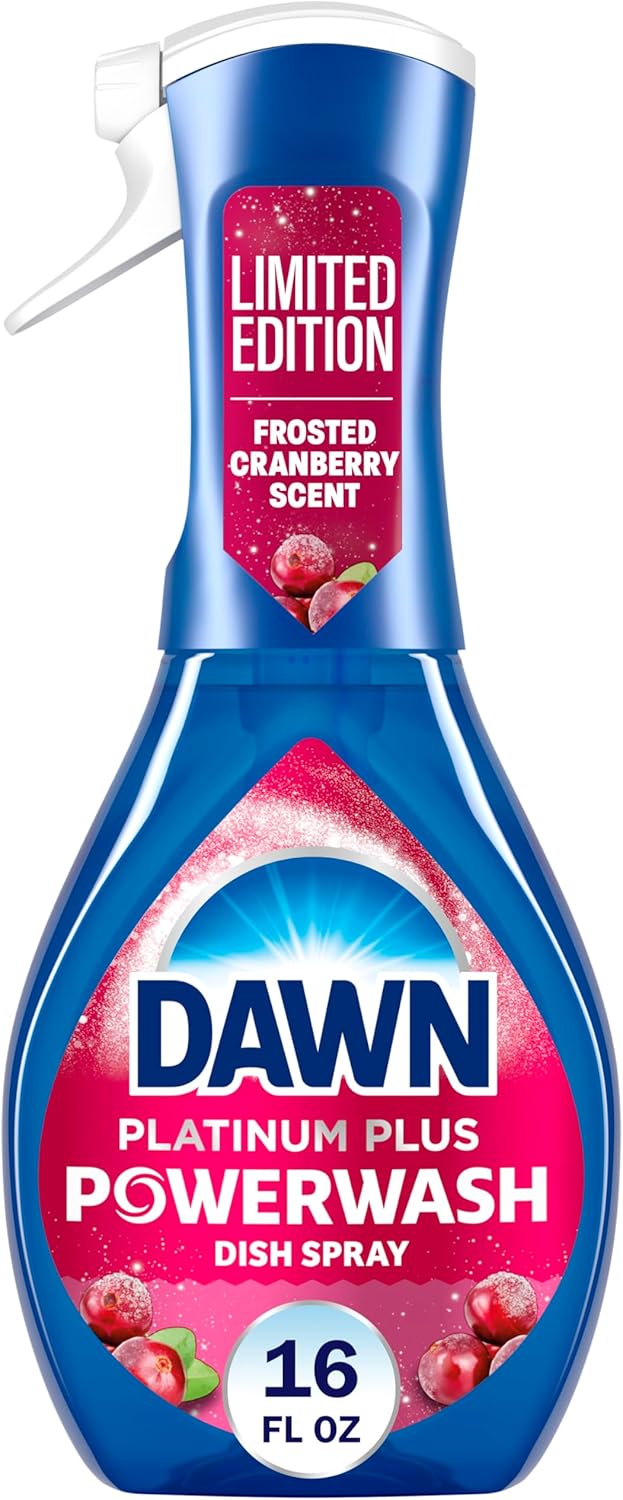 Dawn Powerwash Spray, Dish Soap, Dishwashing Liquid, Cleaning Supplies, Frosted Cranberry, 1 Starter Kit, 16 Fl Oz - Image 2