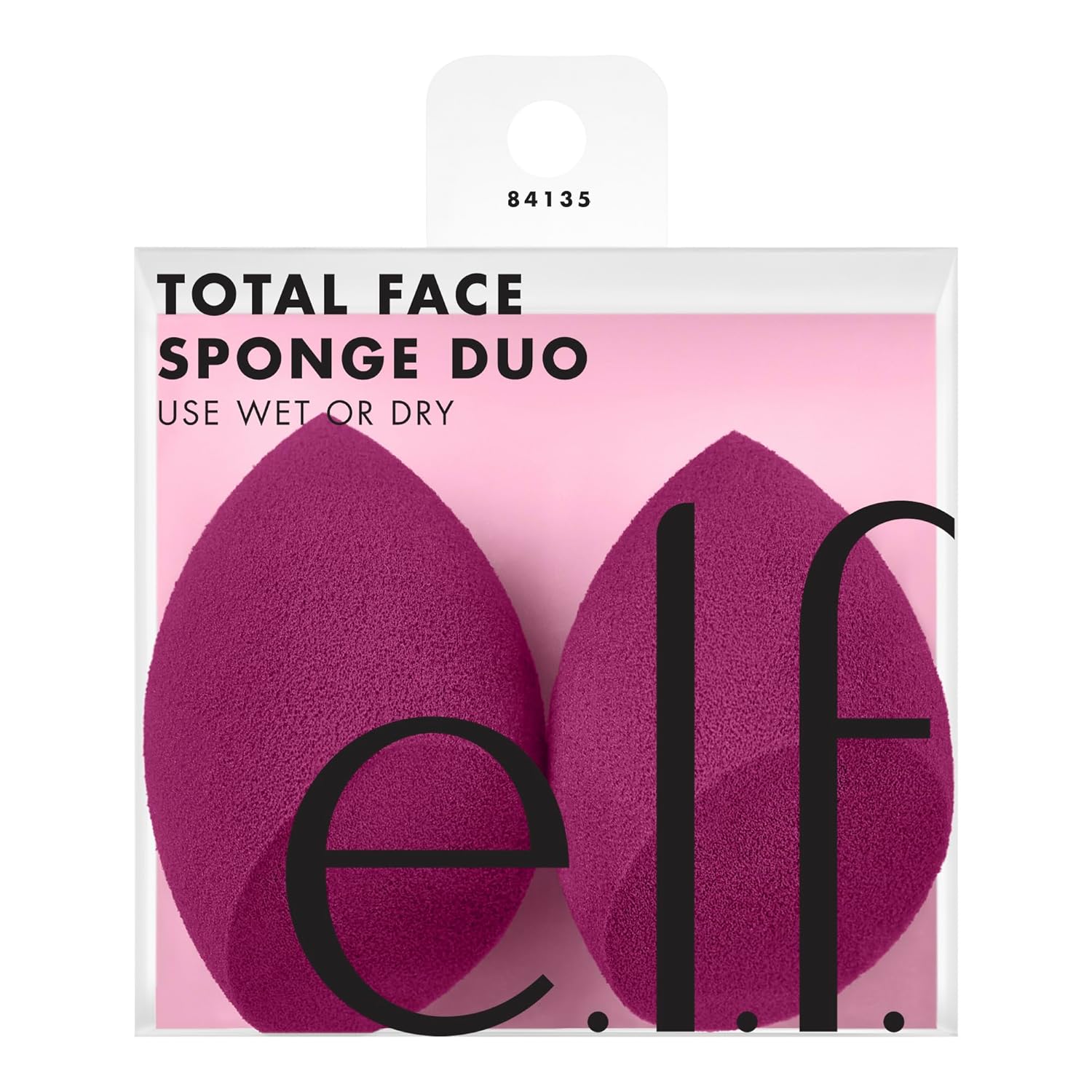 e.l.f. Total Face Sponge Duo, Plush, Multi-Sided & Latex-Free Makeup Sponges For Easy Blending Of Concealer, Highlighter & more, Vegan & Cruelty-Free - Image 2