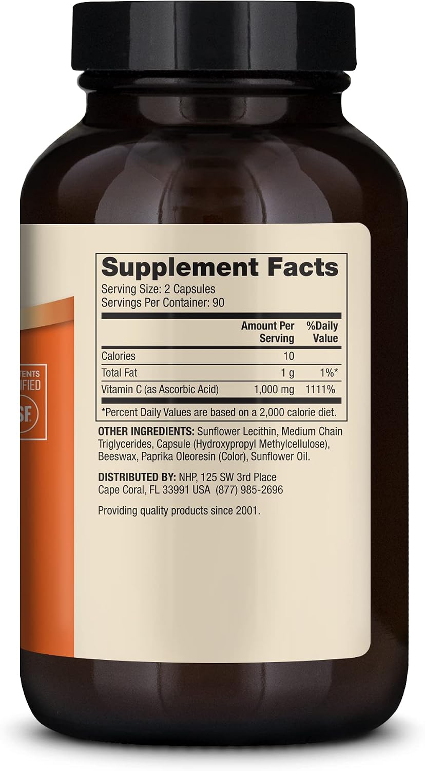 Dr. Mercola Liposomal Vitamin C - Brain, Heart, Eye & Immune Support - Provides 1,000 mg of Bioavailable Vitamin C - Non-GMO, Gluten-Free & Soy-Free - 180 Capsules (90 Servings) - Image 3