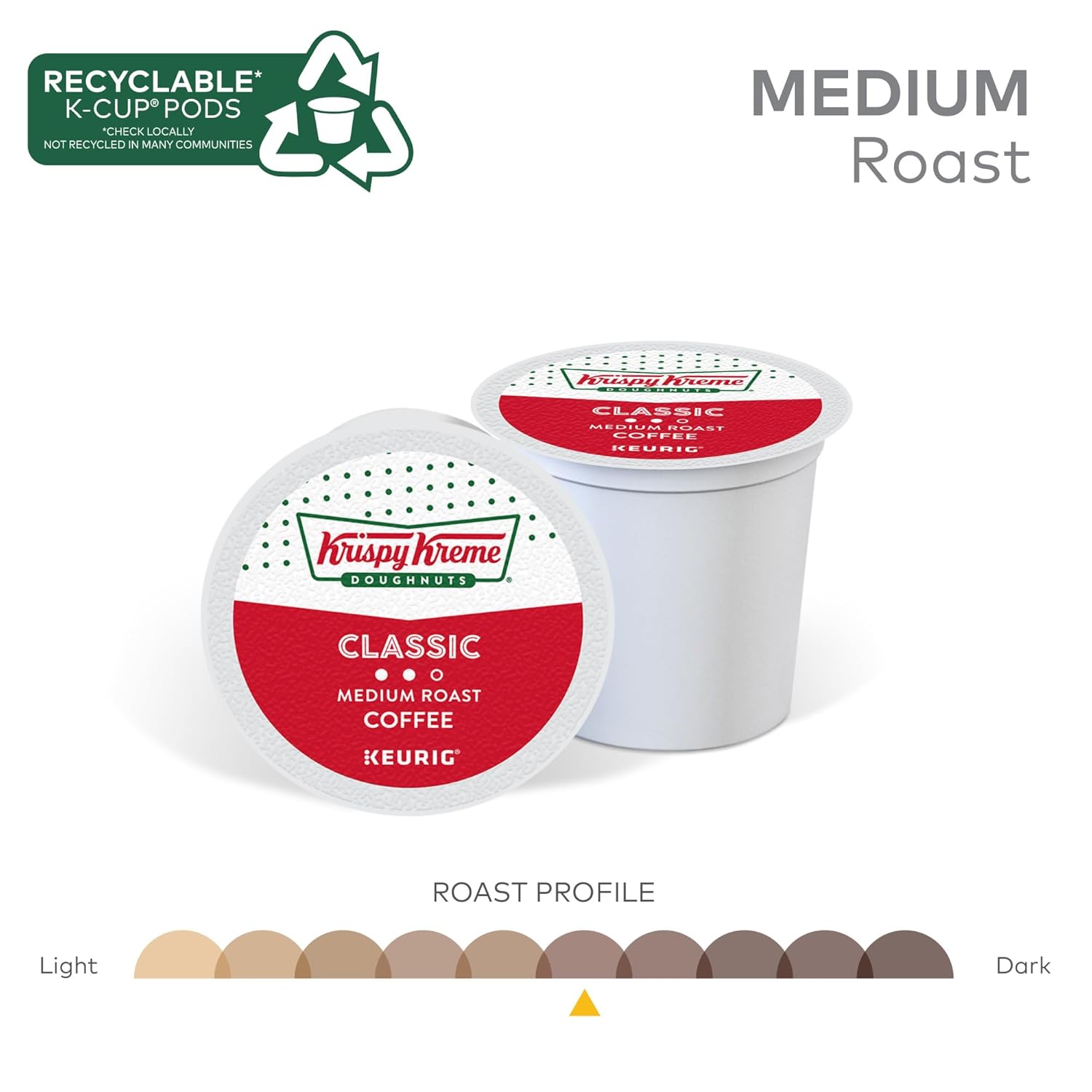 Krispy Kreme Classic Coffee, Keurig Single Serve K-Cup Pods, Medium Roast, 96 Count - Image 6