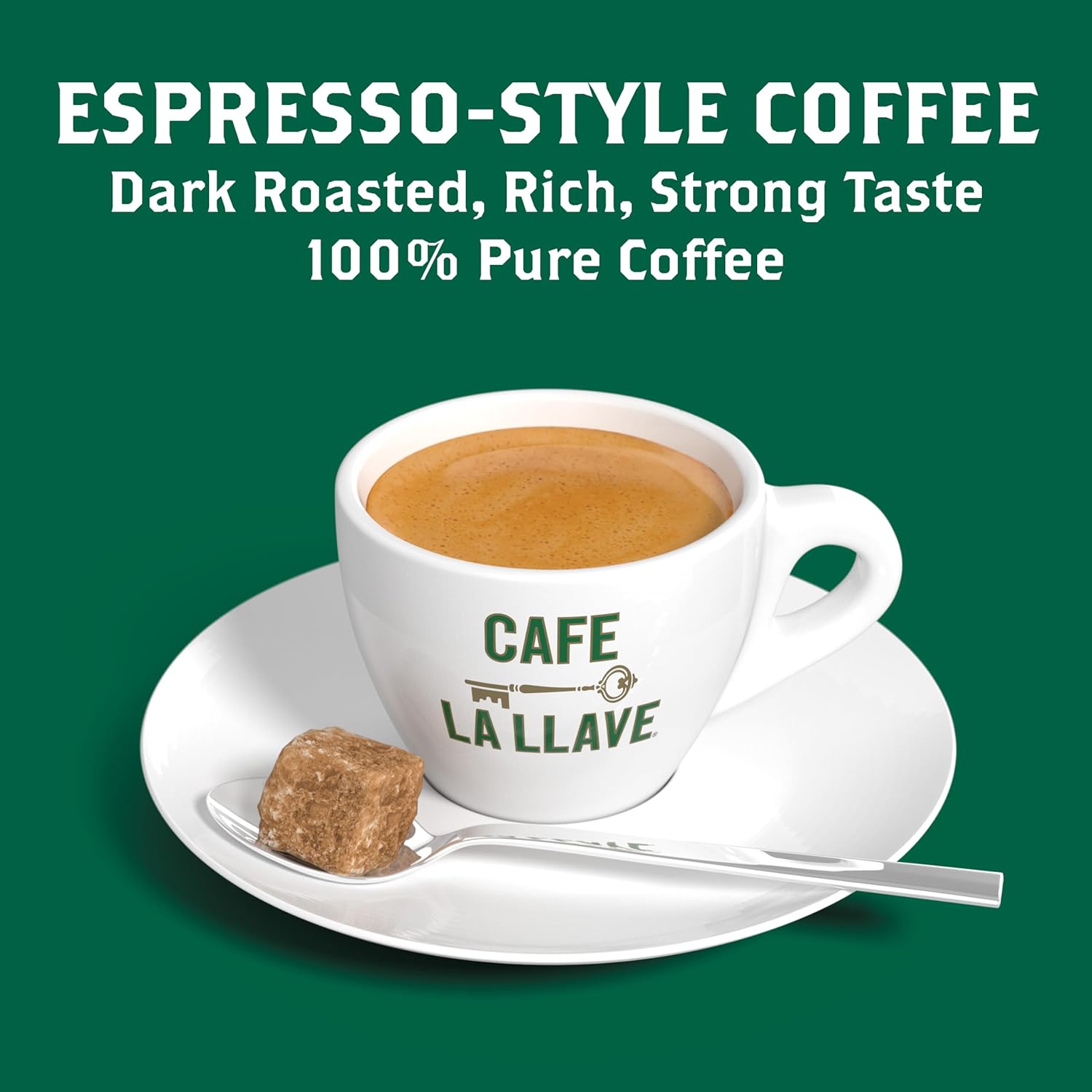 Cafe La Llave Dark Roast Ground Espresso Coffee, 10 oz Bricks (Pack of 4) – Cuban Style, Bold & Rich Flavor, for Espresso, Moka Pot & Drip - Image 3