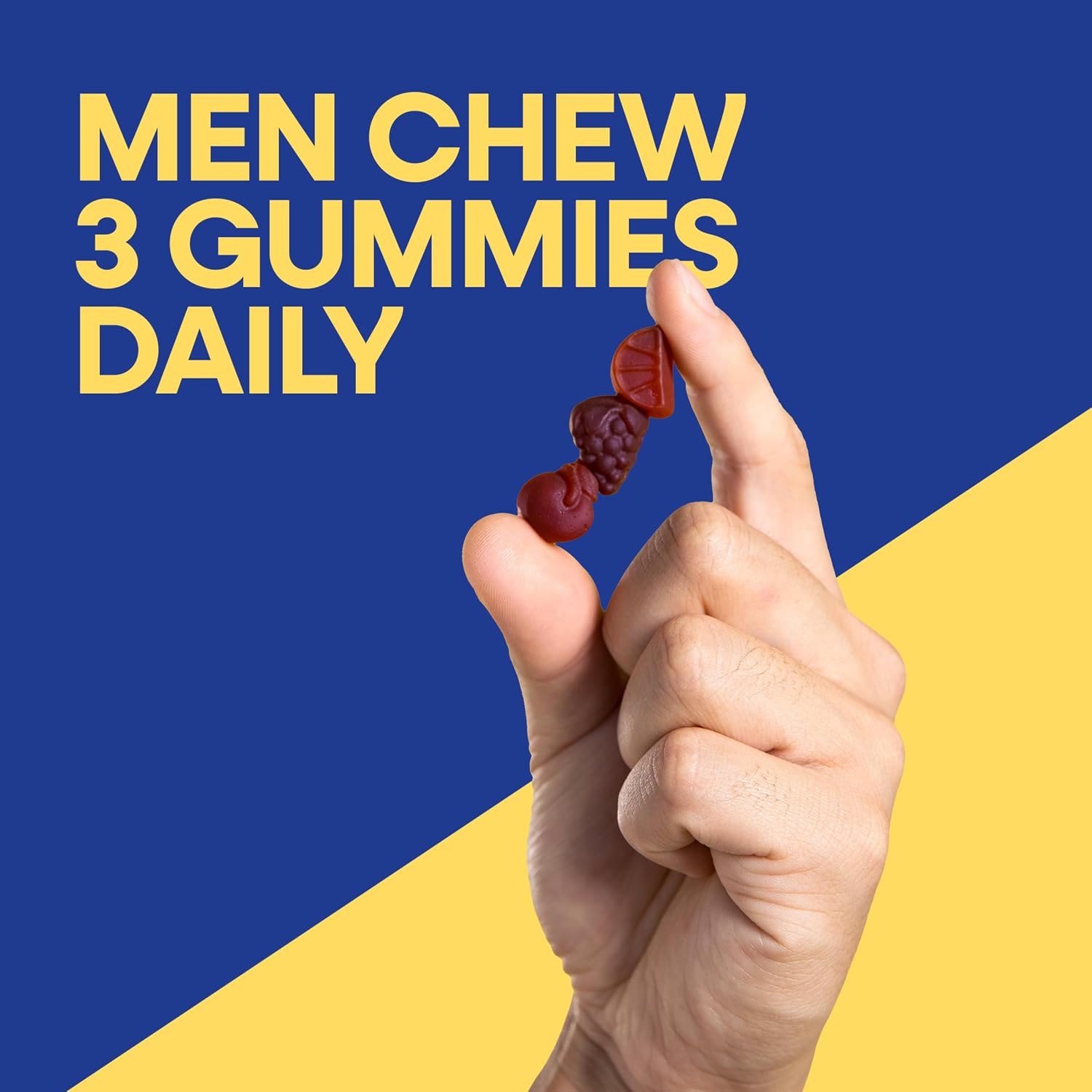 Nature's Way Alive! Men’s 50 Plus Premium Gummy Multivitamin, Supports Healthy Heart, Brain & Muscle Function with High Potency B-Vitamins, Vitamin A, C, D3, & Selenium*, Fruit Flavored, 75 Gummies - Image 6