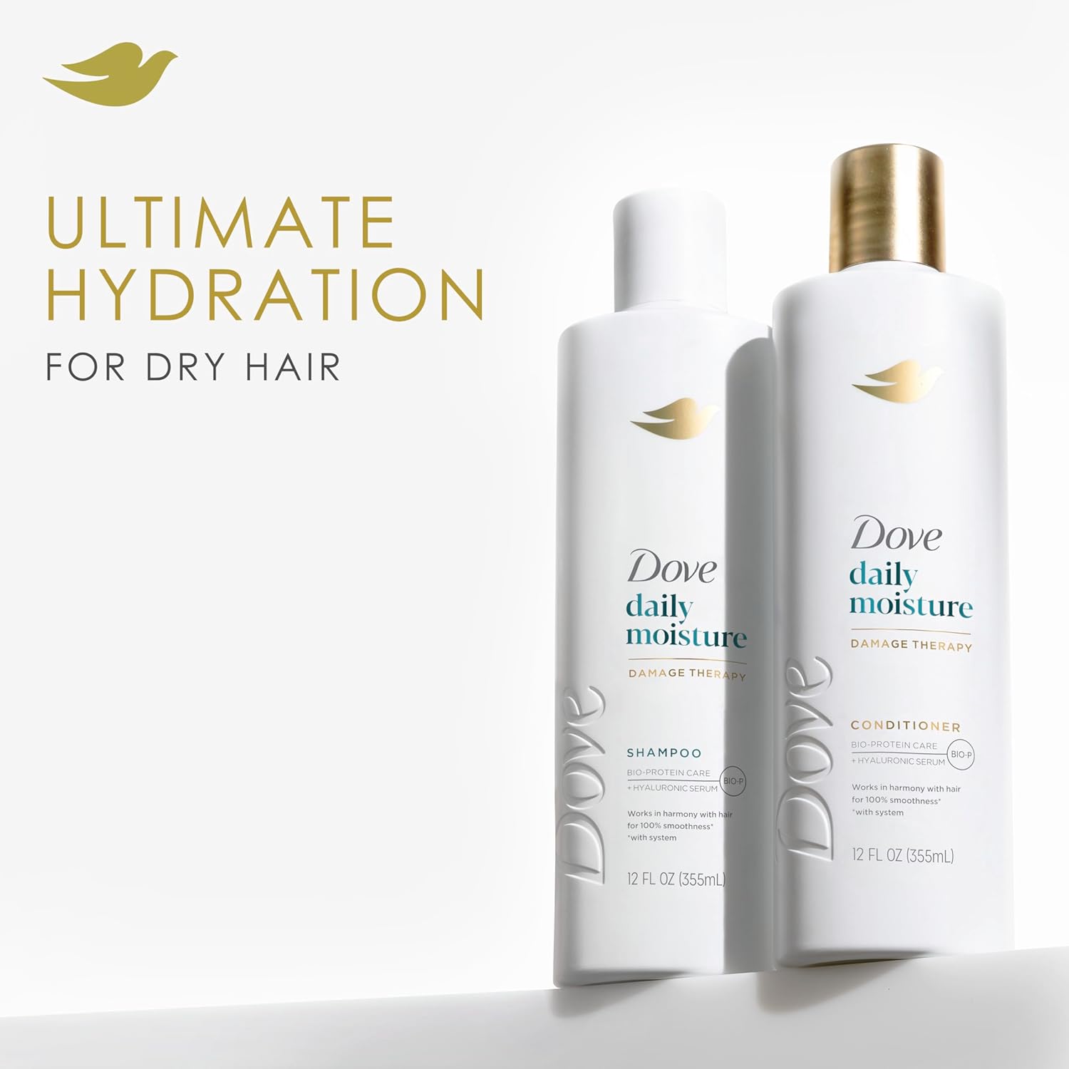 Dove Nutritive Solutions Moisturizing Conditioner 4 Count for Dry Hair Daily Moisture Deep Conditioner Detangles and Nourishes Dry Hair 12 oz - Image 4