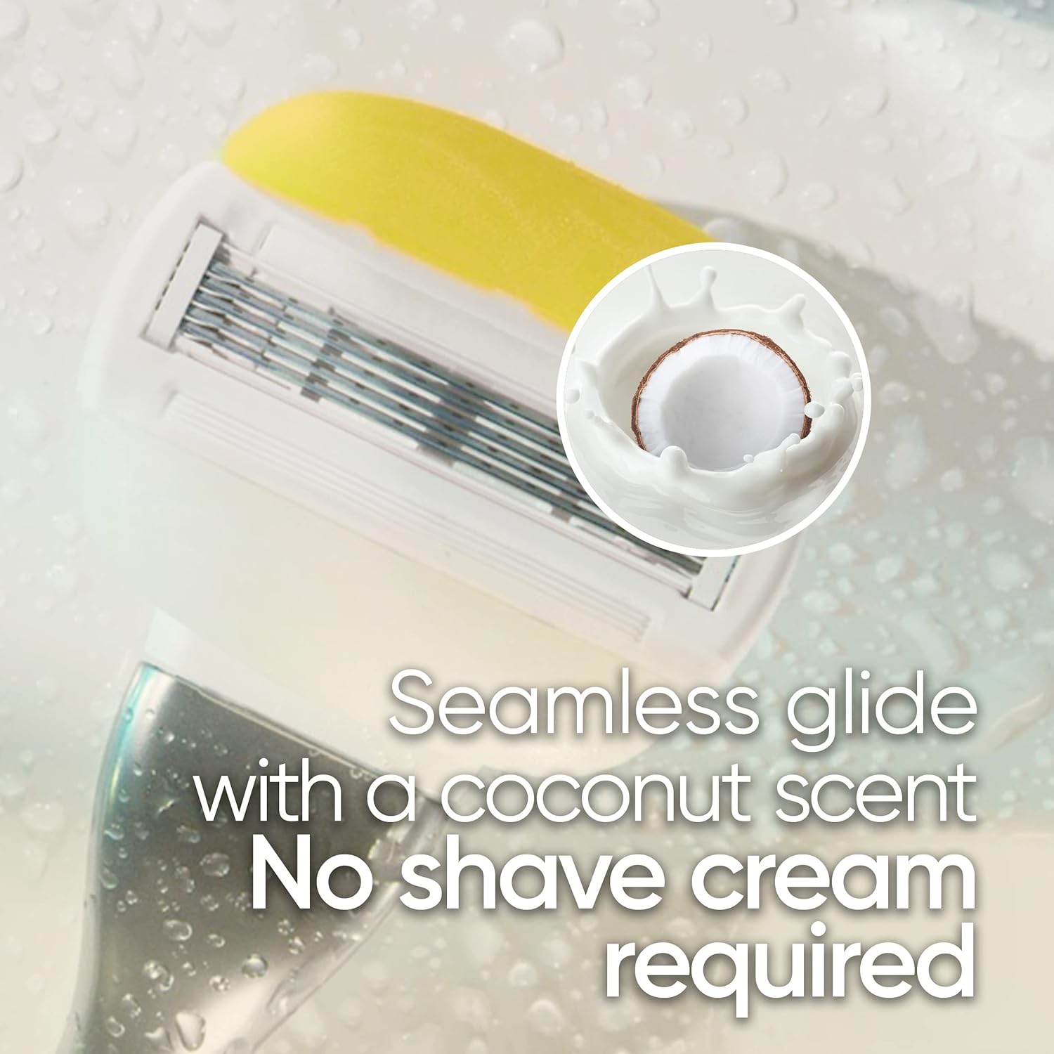 Gillette Venus ComfortGlide Womens Razor Blade Refills, 6 Count, Infused with Olay Coconut Scent - Image 6