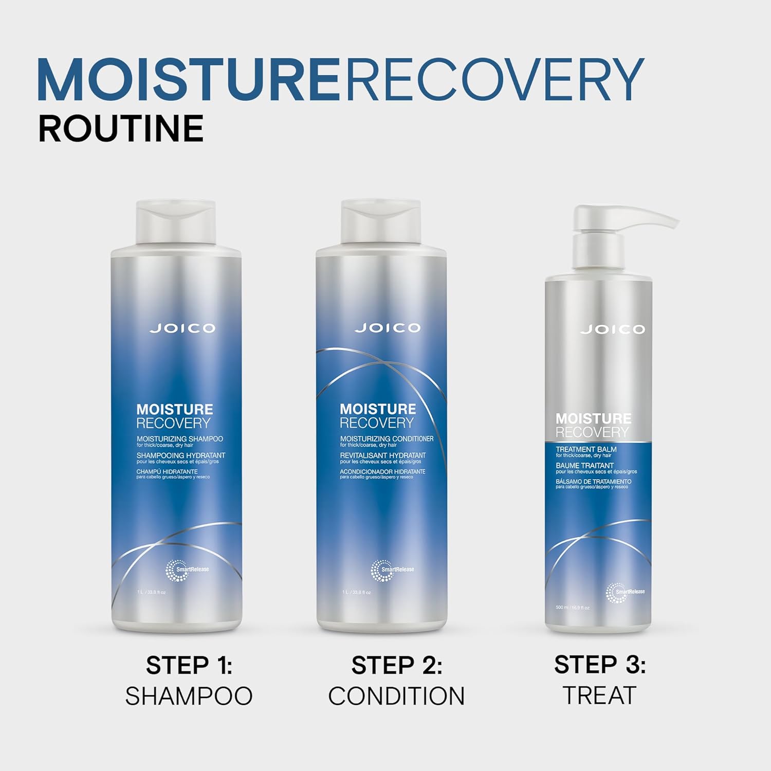 Joico Moisture Recovery Moisturizing Conditioner | For Thick, Coarse, Dry Hair | Replenish Moisture | Restore Smoothness & Elasticity | Strengthen & Reduce Breakage | With Jojoba Oil & Shea Butter - Image 7