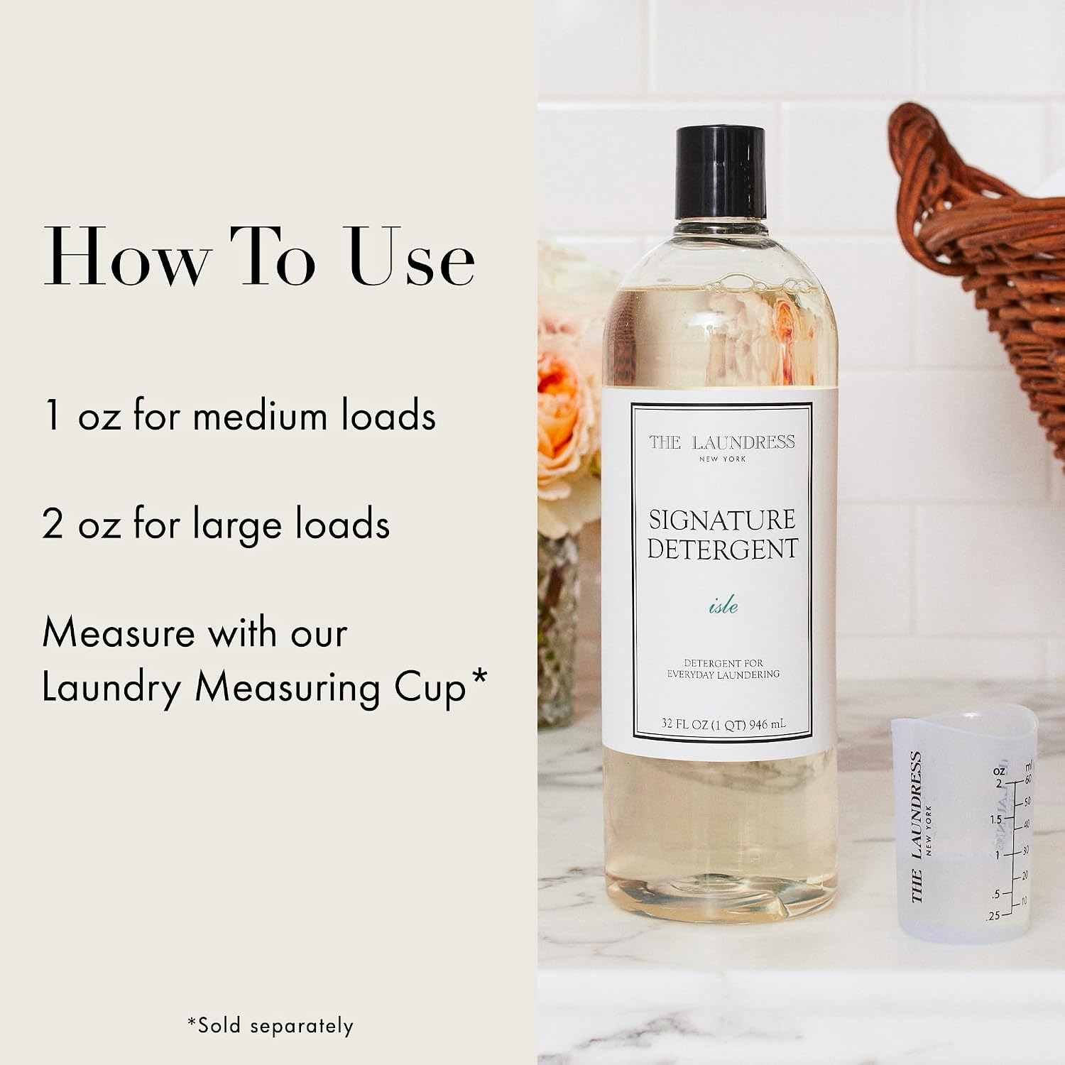 The Laundress Signature Isle Detergent, Coastal Inspired Scent, Concentrated Laundry Detergent Liquid, Tough on Stains, Isle Scent, 32 oz. - Image 8