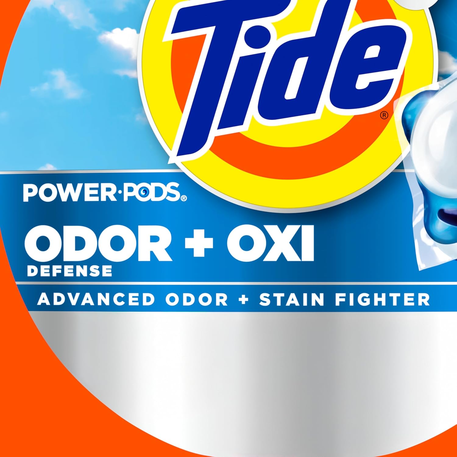 Tide Odor Defense + Oxi Laundry Detergent Pacs, Original Scent, 18 Count, Advanced Odor + Stain Fighter, laudry soap washing detergent pacs - Image 10