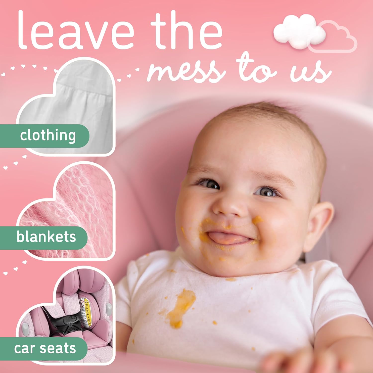 Dreft Stain Remover for Baby Clothes and Hypoallergenic Baby Stain Remover Spray, Travel Size Stain Treater, 3 Fl Oz ( Pack of 2) - Image 6