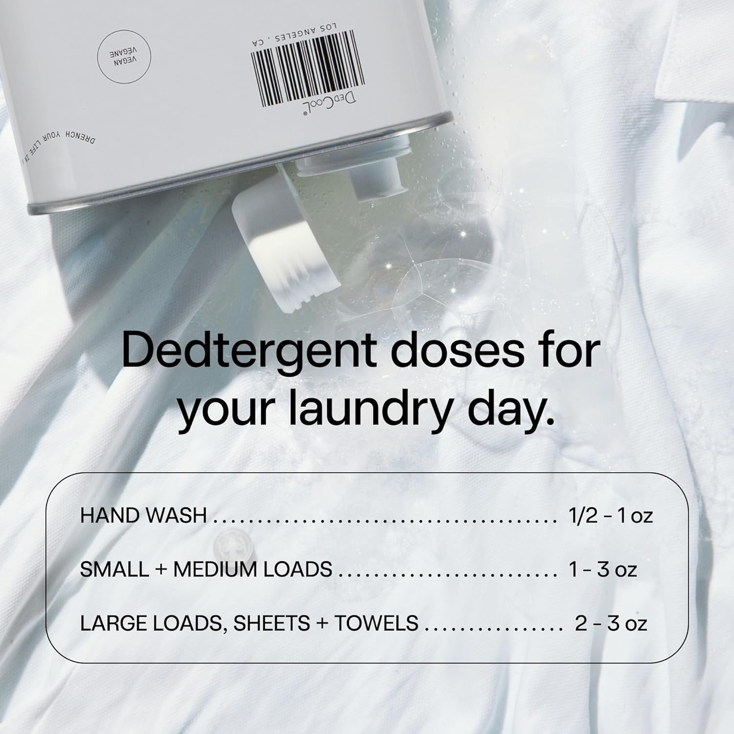 DedCool Liquid Laundry Detergent in Xtra Milk | Luxurious Scent | Stain-Removing Formula | Infused with Natural Essential Oils | Non-Toxic | Up to 60 Washes | 32 fl oz - Image 5