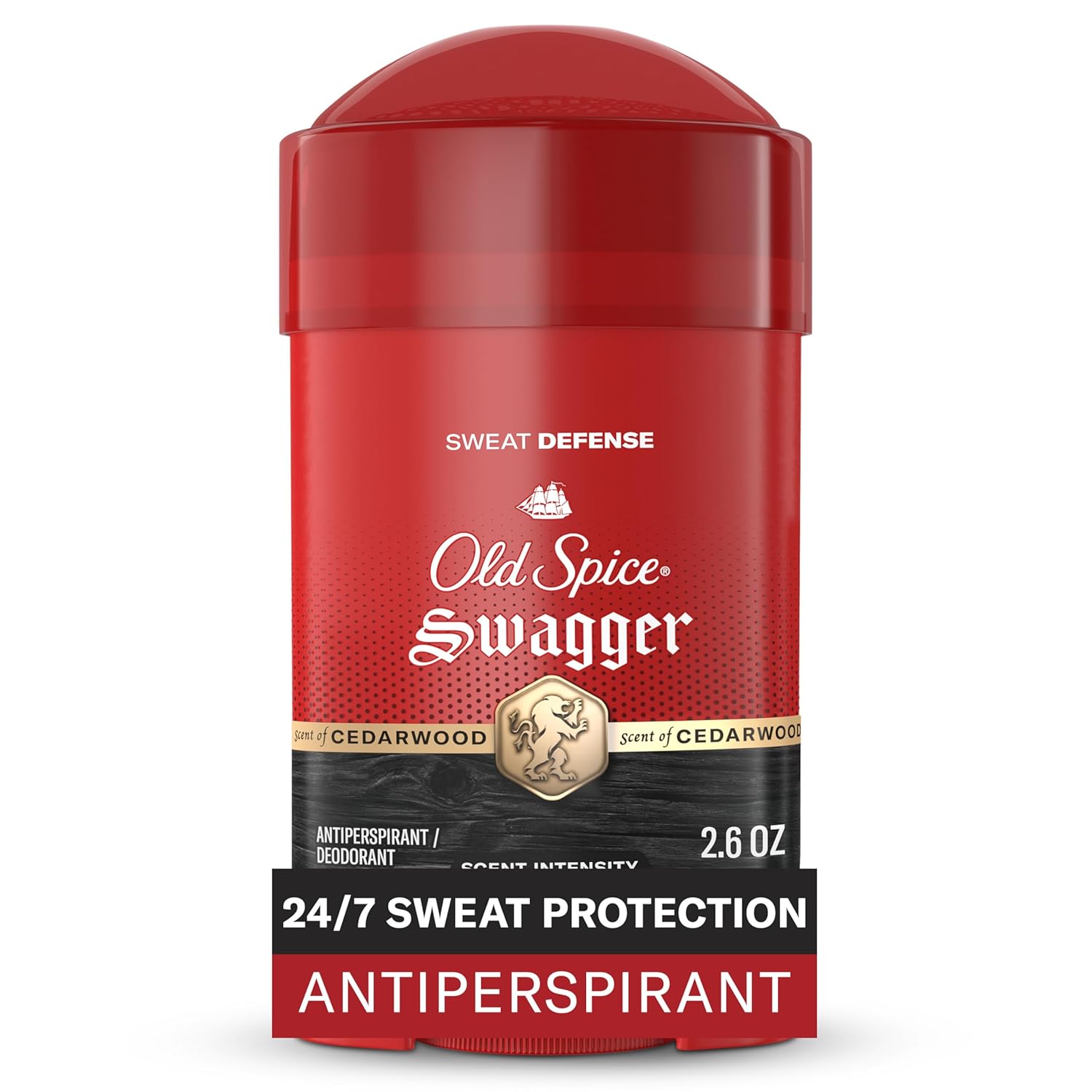 Old Spice Sweat Defense Antiperspirant & Deodorant for Men, 24/7 Ultimate Sweat Protection, Long Lasting Scent, Soft Solid, Swagger with Cedarwood Scent, 2.6 oz - Image 2