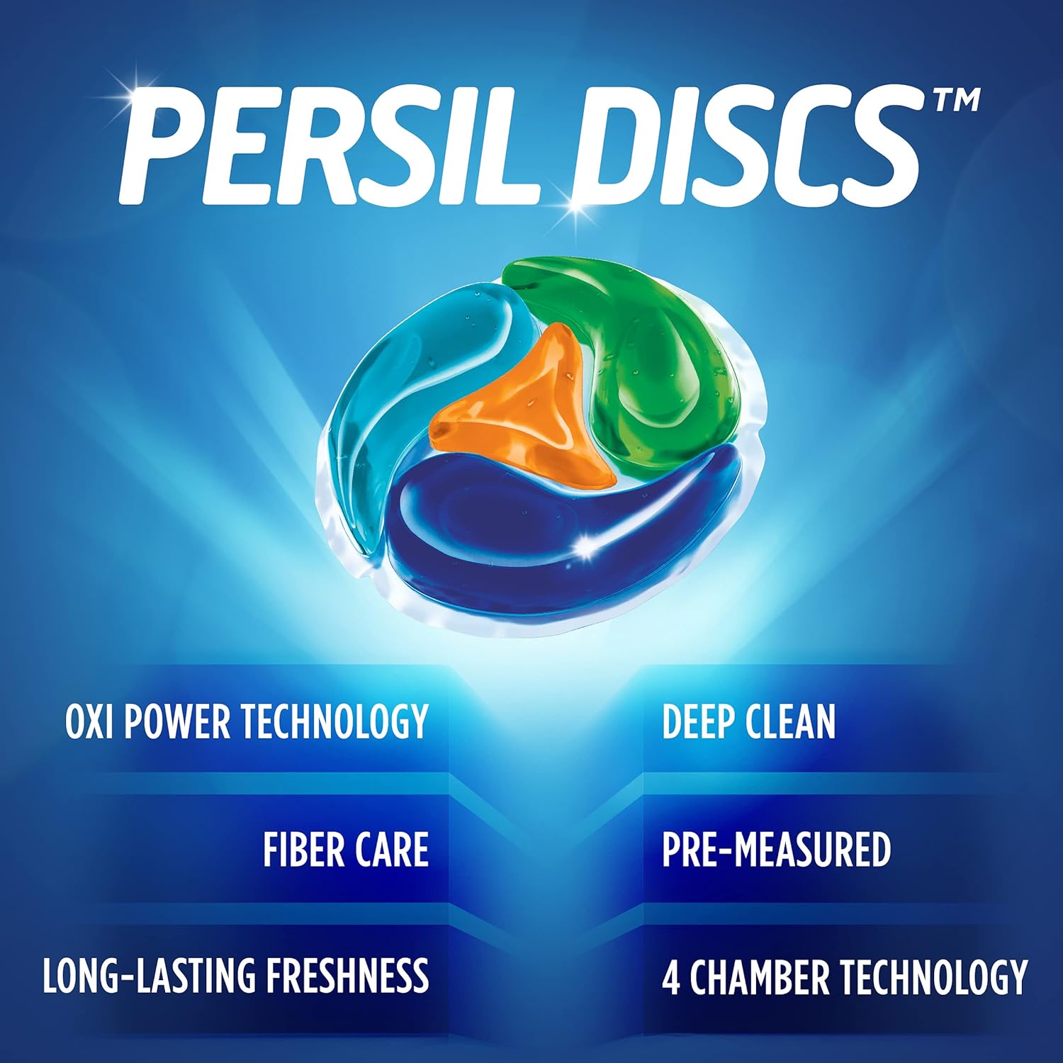 Persil ProClean Discs Laundry Detergent Pacs, Oxi, High Efficiency (HE) Compatible, Laundry Soap, 15 Count - Image 6