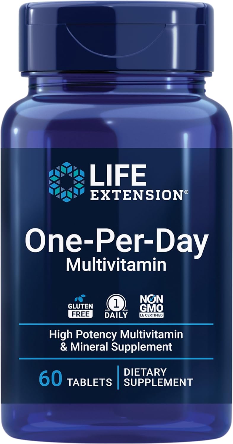Life Extension One-Per-Day Multivitamin – Packed with Over 25 Vitamins, Minerals & Plant Extracts, Quercetin, 5-MTHF Folate & More – 1-Daily, Non-GMO, Gluten-Free – 60 Tablets - Image 2