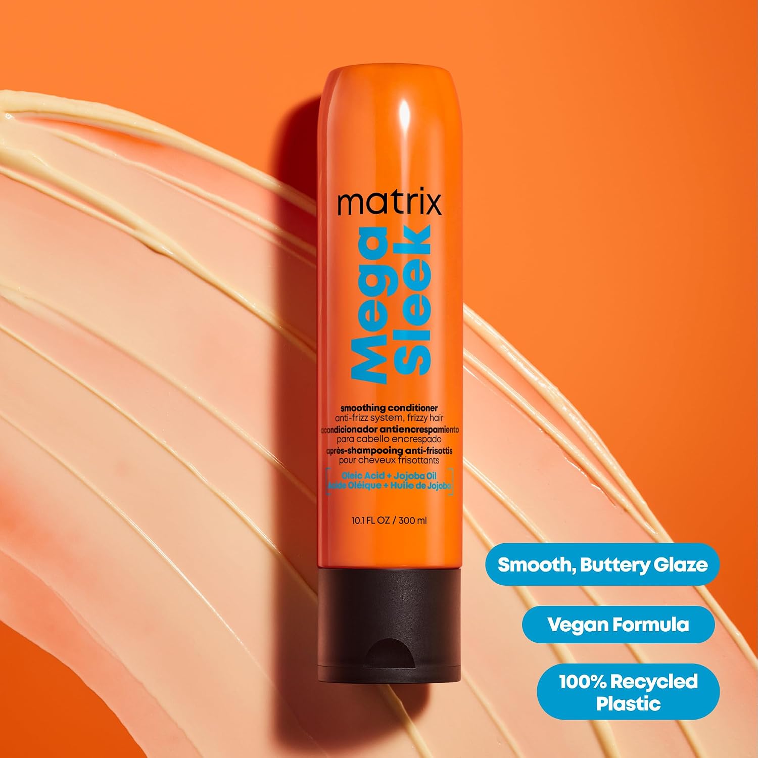 Matrix Mega Sleek Anti-Frizz Conditioner - 96H Frizz Control, 12x Smoother Hair, and Lasting Hydration - Image 11