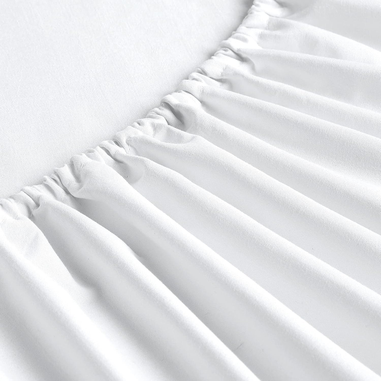 FreshCulture Twin Fitted Sheets, Bulk Pack of 6, Deep Pocket, Soft Microfiber Bottom Sheets for Home, Salons, Hotels, Twin Size Fitted Sheets Only (White) - Image 7