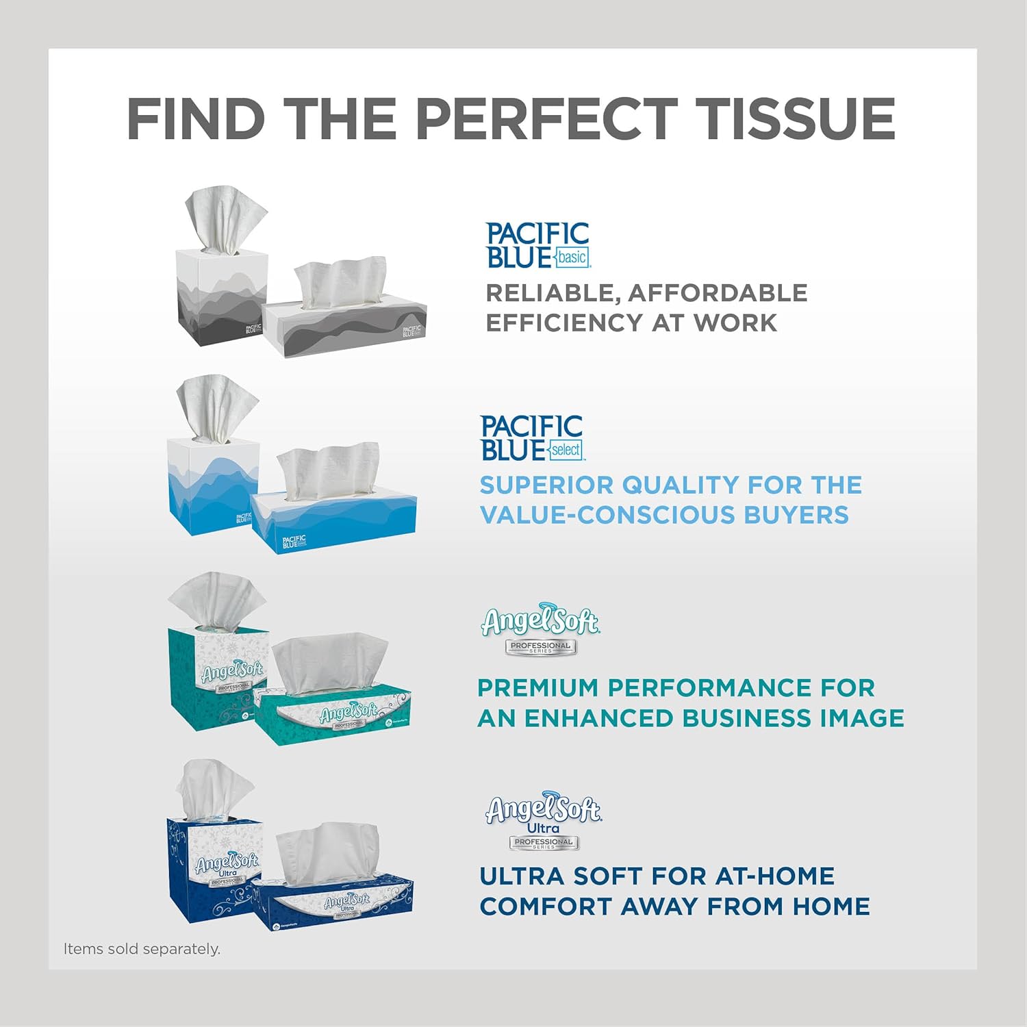 Georgia-Pacific Pacific Blue Basic 2-Ply Facial Tissue (47410), 100 Sheets Per Box, 30 Flat Boxes Per Bulk Case - Image 6