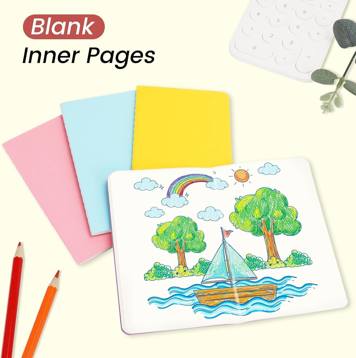 Oucaru 32PCS Mini Notebooks Bulk, 3.5" x 5.5", 16 Color, 60 Pages Blank Paper Small Pocket Notebook Set, Mini Journal Memo Notepads for Students, Traveler, School Office Supplies - Image 5