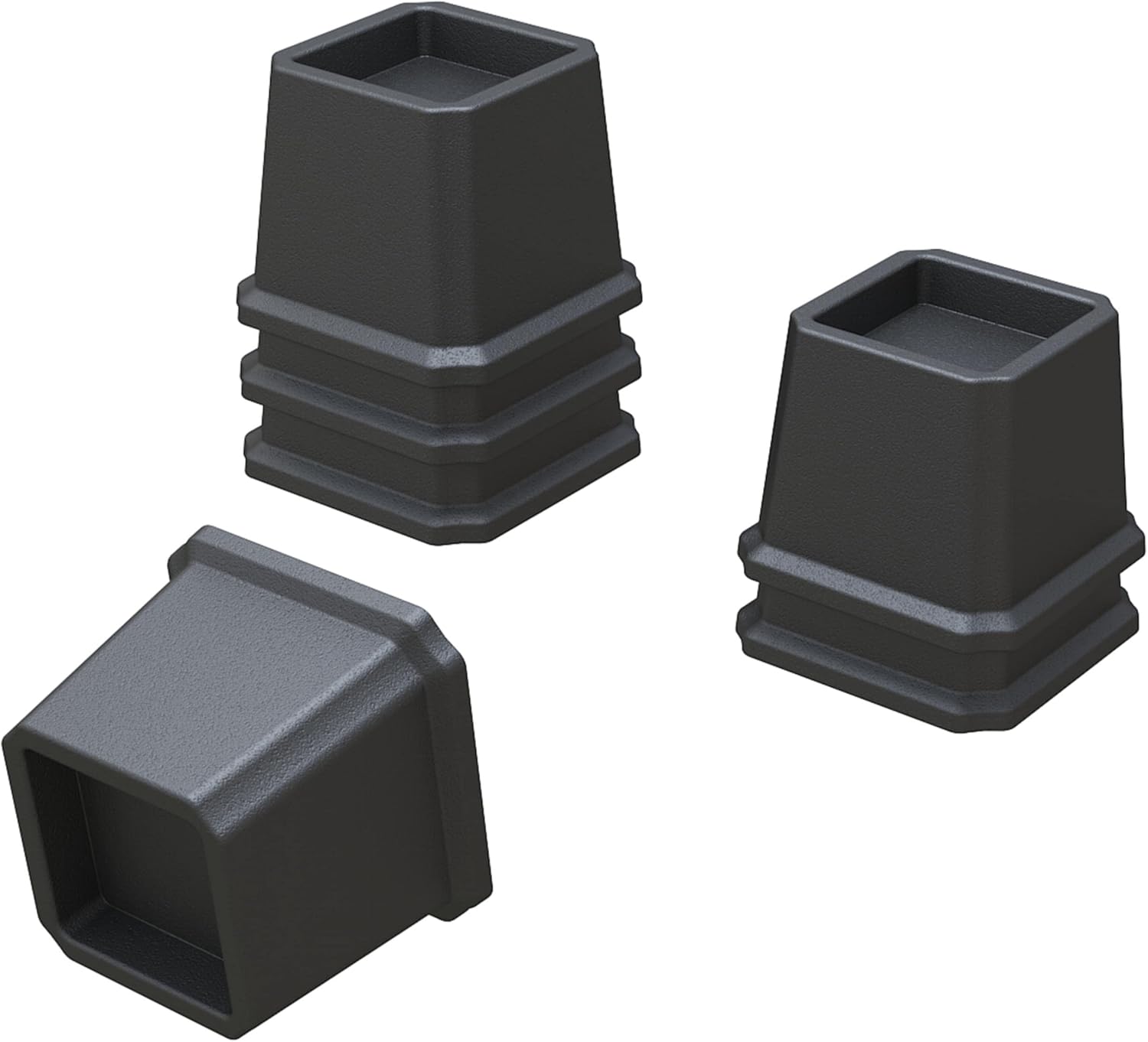 Bed Risers 3 Inch Heavy Duty Bed Elevators, Set of 6 Lifts Up 3,000 lbs Furniture Riser for Sofa and Table, Black - Image 7