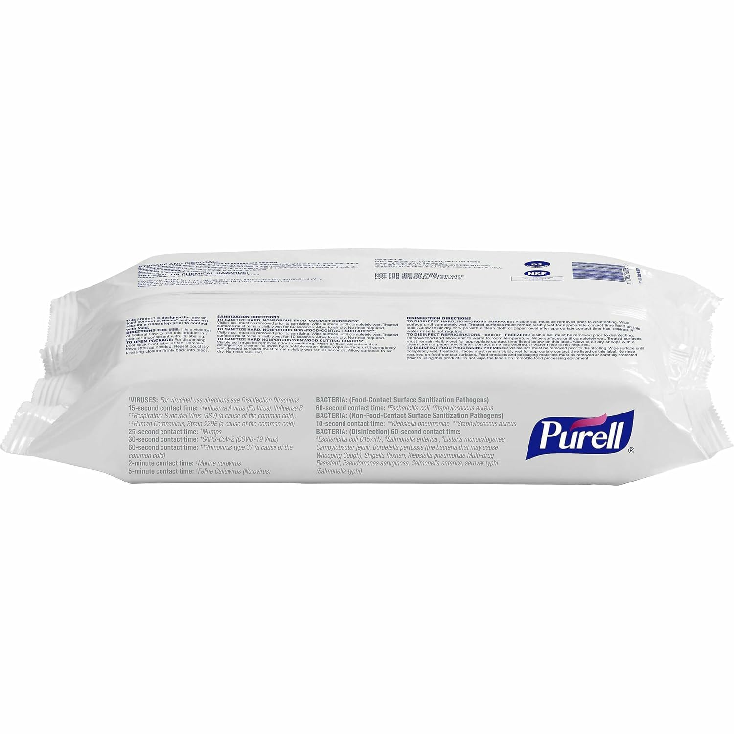 PURELL Foodservice Surface Wipes, 72 Count - Image 2