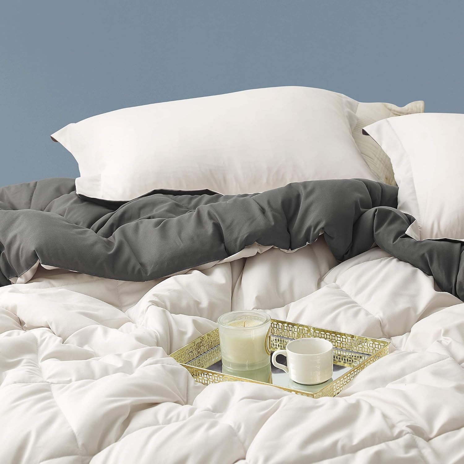 DormCo Jet Stream/Pewter Reversible Twin XL Comforter - Image 3