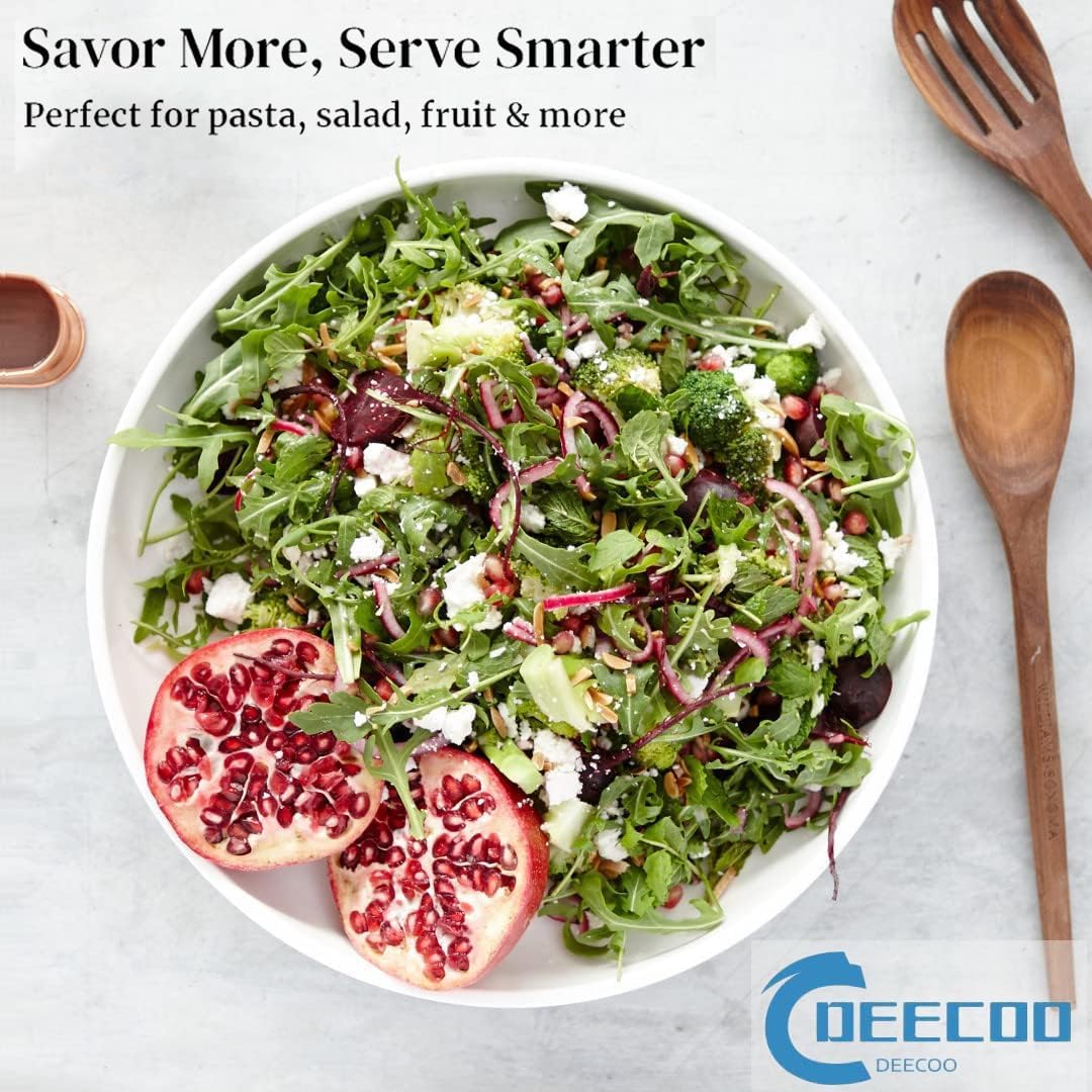DeeCoo 7 Pack Porcelain Pasta Bowls Ceramic , Large Serving Bowl, Wide and Shallow, Set 8.3 Inch - 30 Ounce - for Pasta, Salad, Cereal, Soup & Microwave & Dishwasher Safe - Image 5