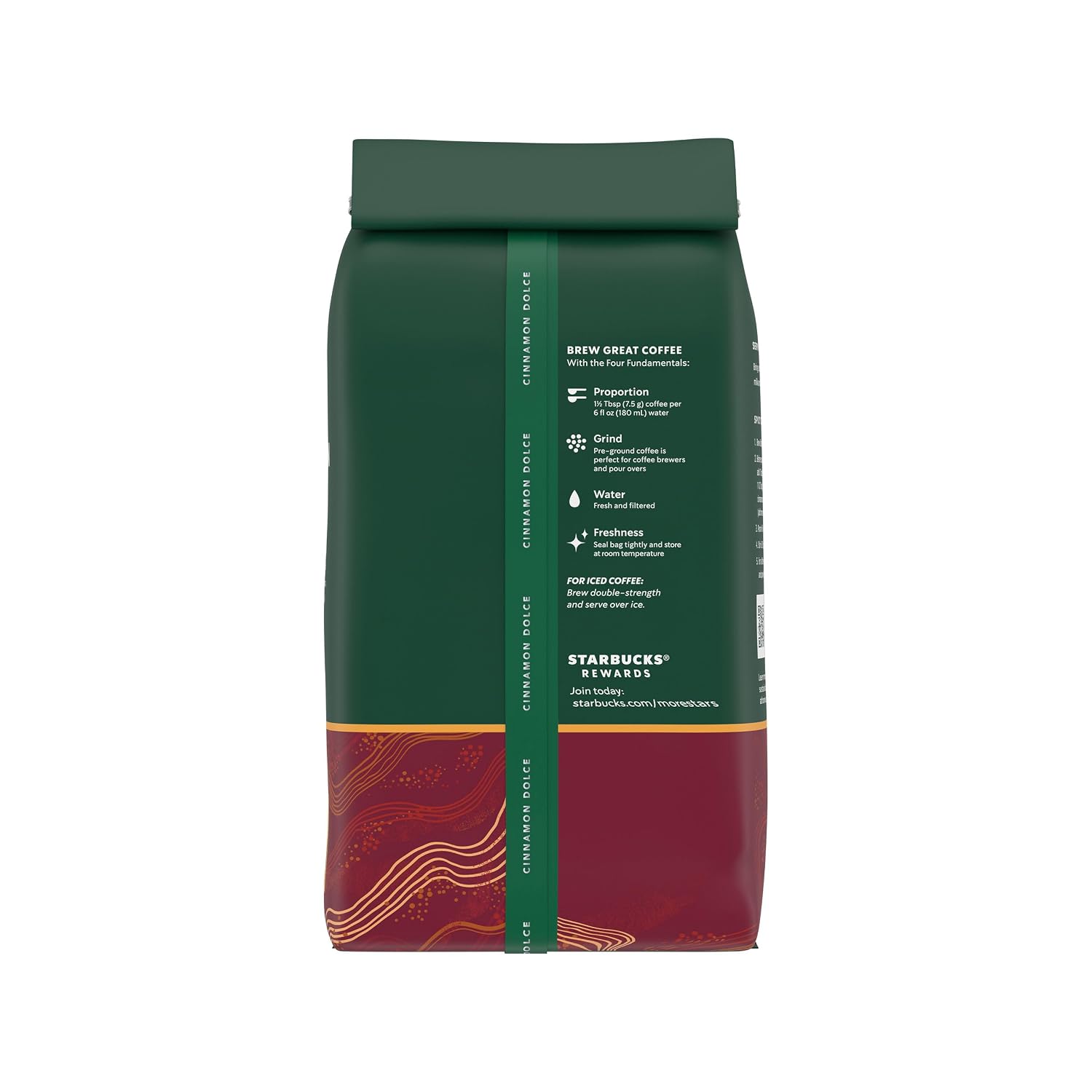 Starbucks Ground Coffee, Flavored Hot or Iced Coffee, Cinnamon Dolce, Six 11 oz Bags - Image 11