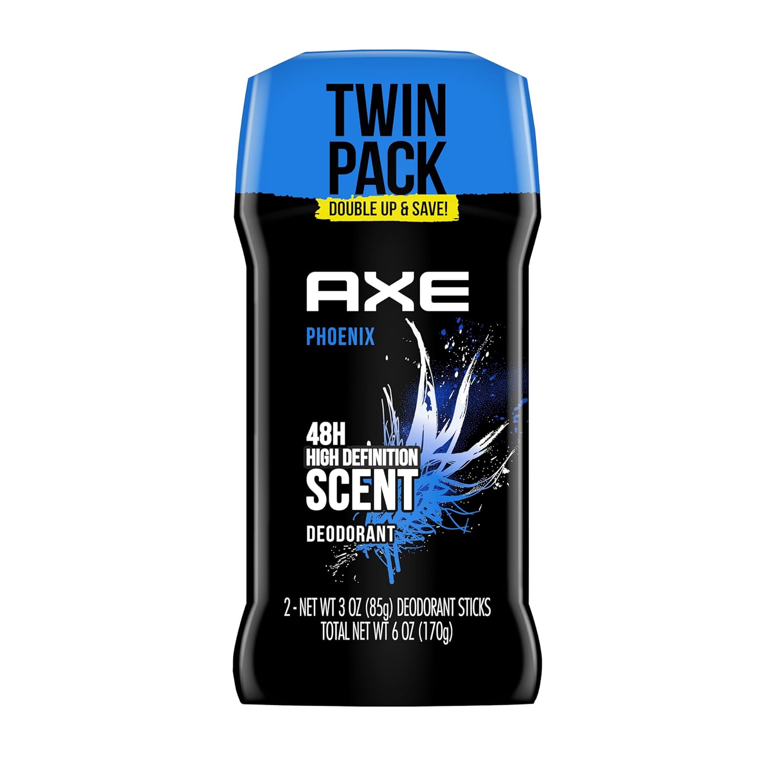 AXE Dual Action Deodorant Stick For Long Lasting Odor Protection, Phoenix Crushed Mint & Rosemary Men's Deo, Aluminum Free 3oz Twin Pack - Image 3