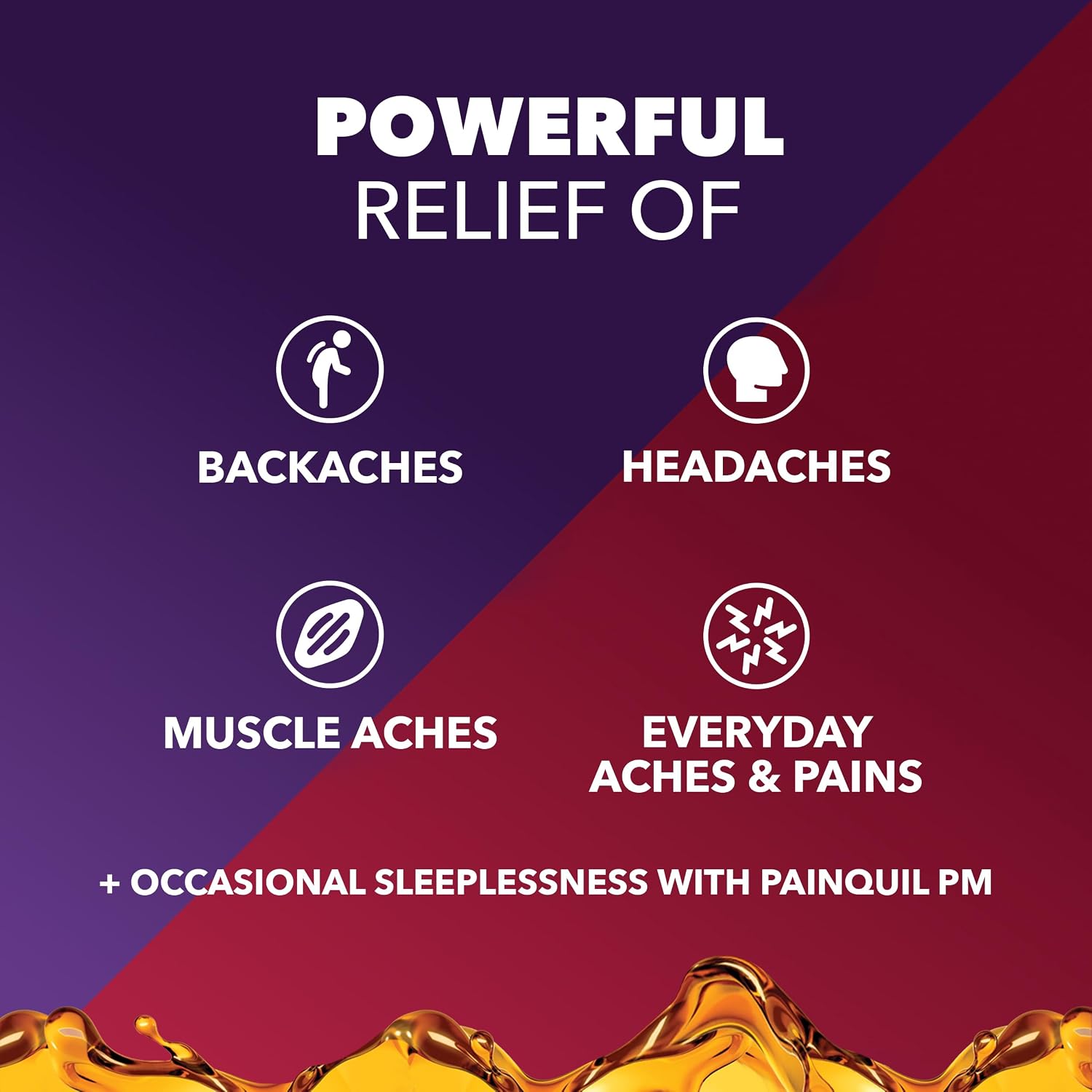 Vicks PainQuil Pain Relief Acetaminophen 1000mg Max Strength Honey Flavored Adult Pain Reliever Liquid 2x12oz, Backache Headache Relief, 1 Daytime Pain Reliever x 1 Nighttime Pain Relief + Sleep Aid - Image 6