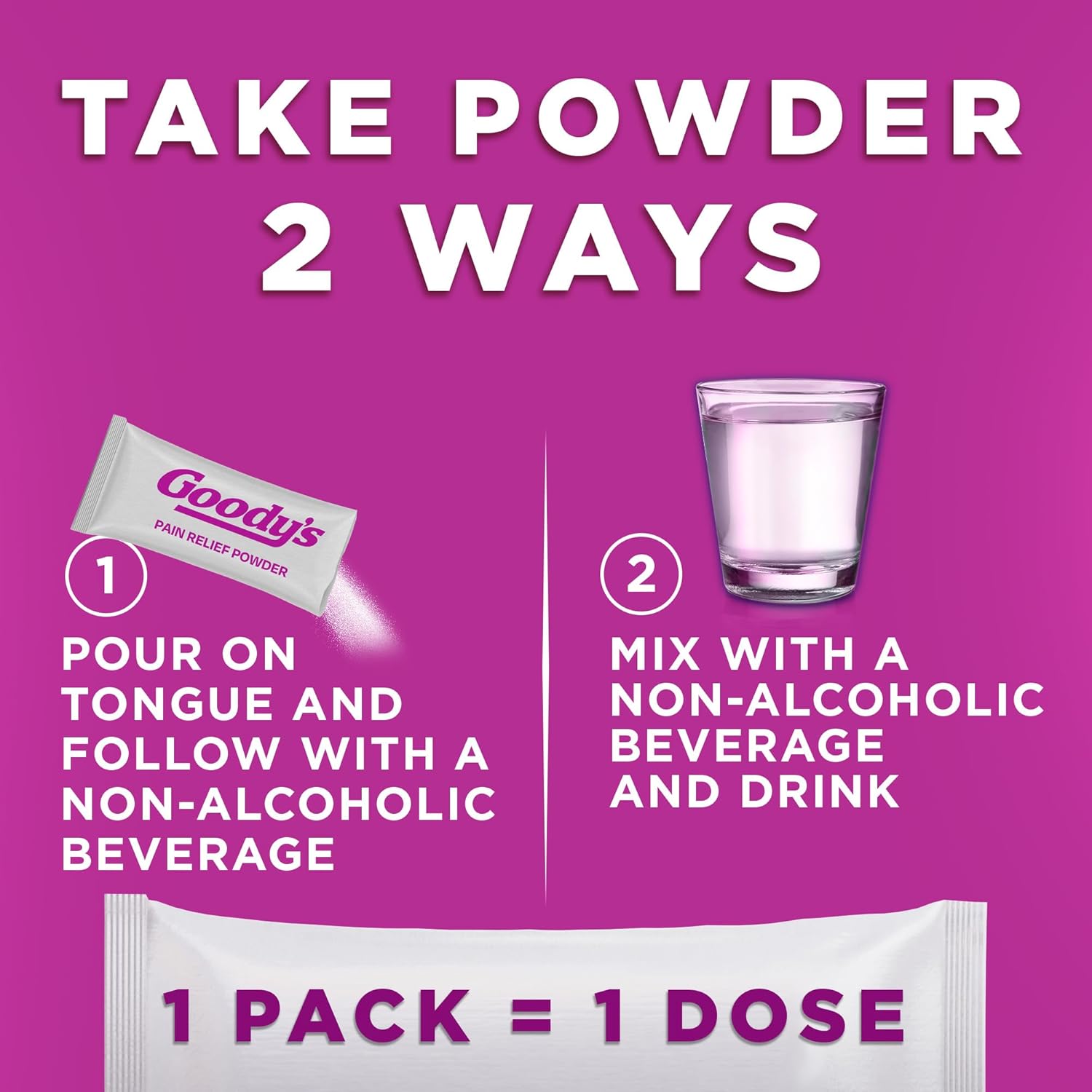 Goody's Pain Relief Powders, Extra Strength Headache Powder Mixed Fruit Blast, 24 ct (Pack of 1) - Image 5