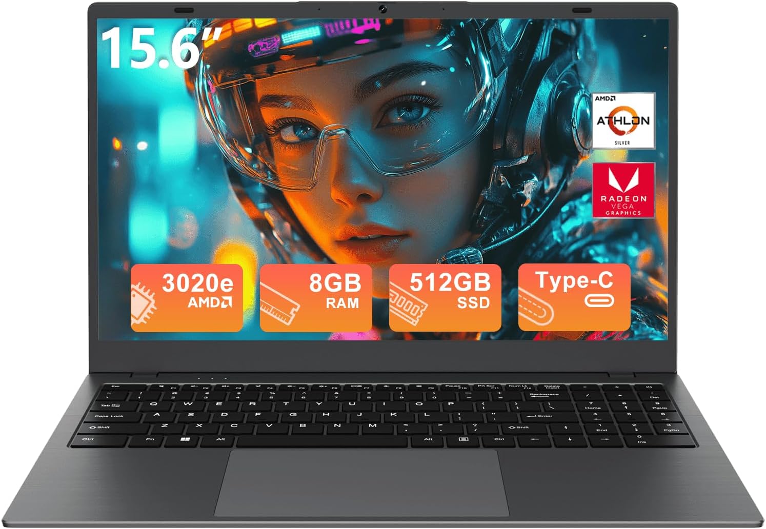 Laptop, Pentium, 15.6 Inch FHD Display, 8GB RAM, 256GB SSD, Integrated Graphics - Image 2