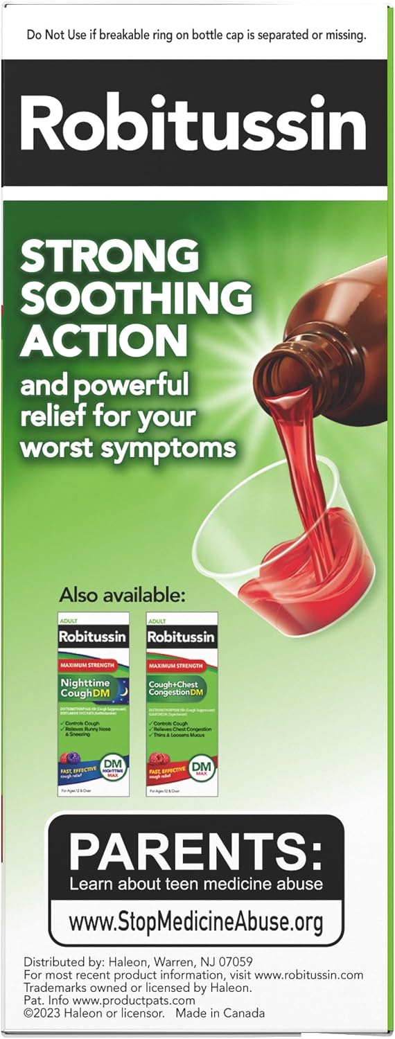 Robitussin Maximum Strength CF Max, Severe Multi-Symptom Daytime and Nighttime Relief from Cough, Cold, and Flu, Adult Formula, 8 fl oz - Image 15