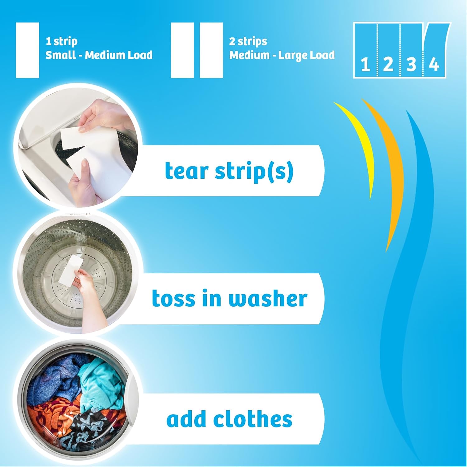 Breezeo Laundry Detergent Strips (48 strips) - Fresh Linen Scent - More Convenient than Pods, Pacs, Liquids or Powders – Great for Home, Dorm, Travel, Camping & Hand-Washing - Image 4