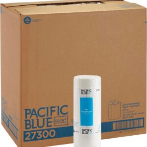Georgia-Pacific Pacific Blue Select 2-Ply Perforated Roll Paper Towels by Georgia-Pacific Pro, 100 Sheets Per Roll, 30 Rolls Per Case,white – 27300