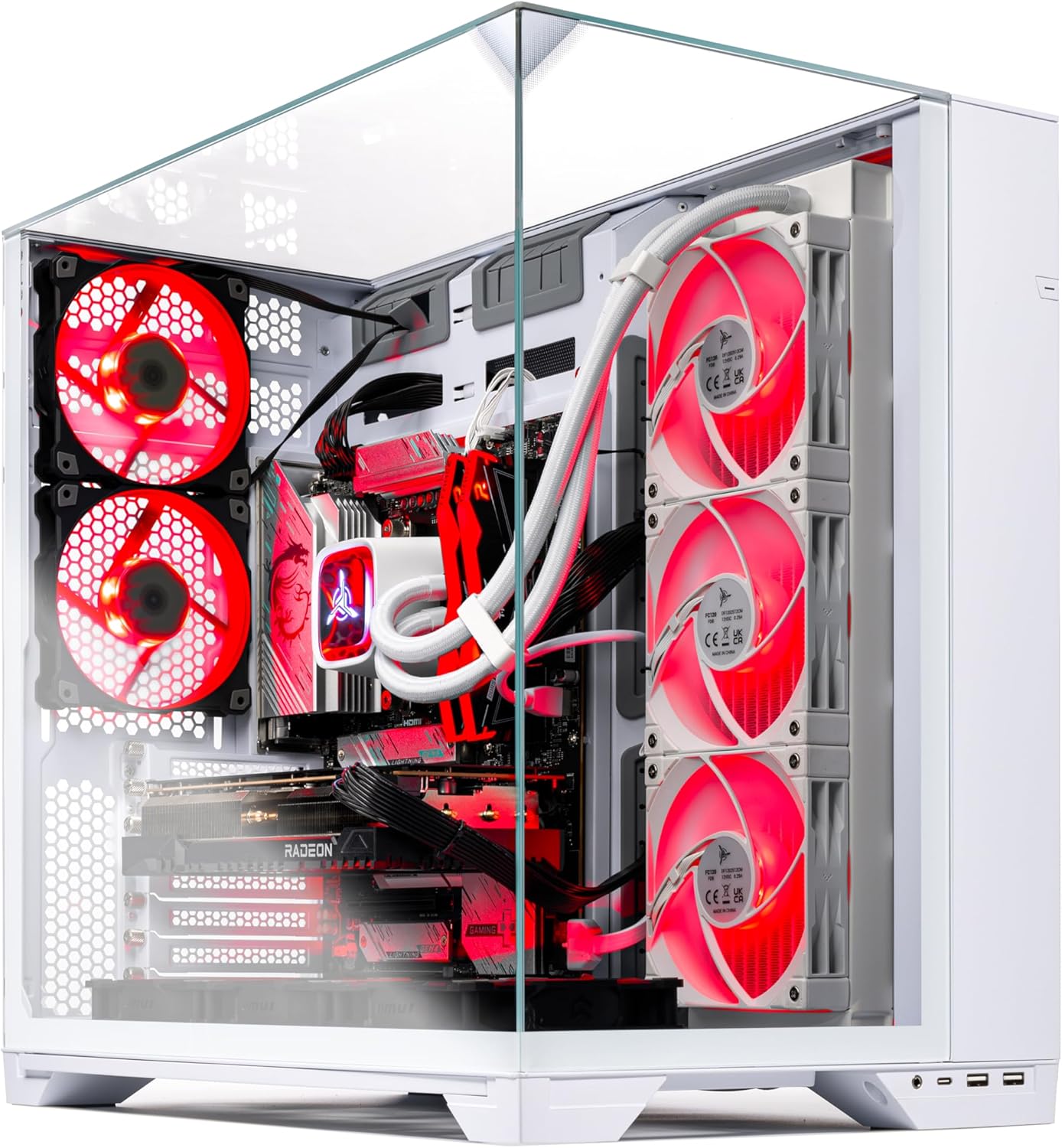 Skytech Gaming O11 Vision Desktop PC, Ryzen 7 9800X3D 4.7 GHz (5.2 GHz), AMD RX 9070XT 16GB, 2TB Gen4 NVMe SSD, 32GB DDR5 RAM 6000 RGB, 850W Gold ATX 3 PSU, 360mm ARGB AIO, Wi-Fi, Win 11 - Image 4