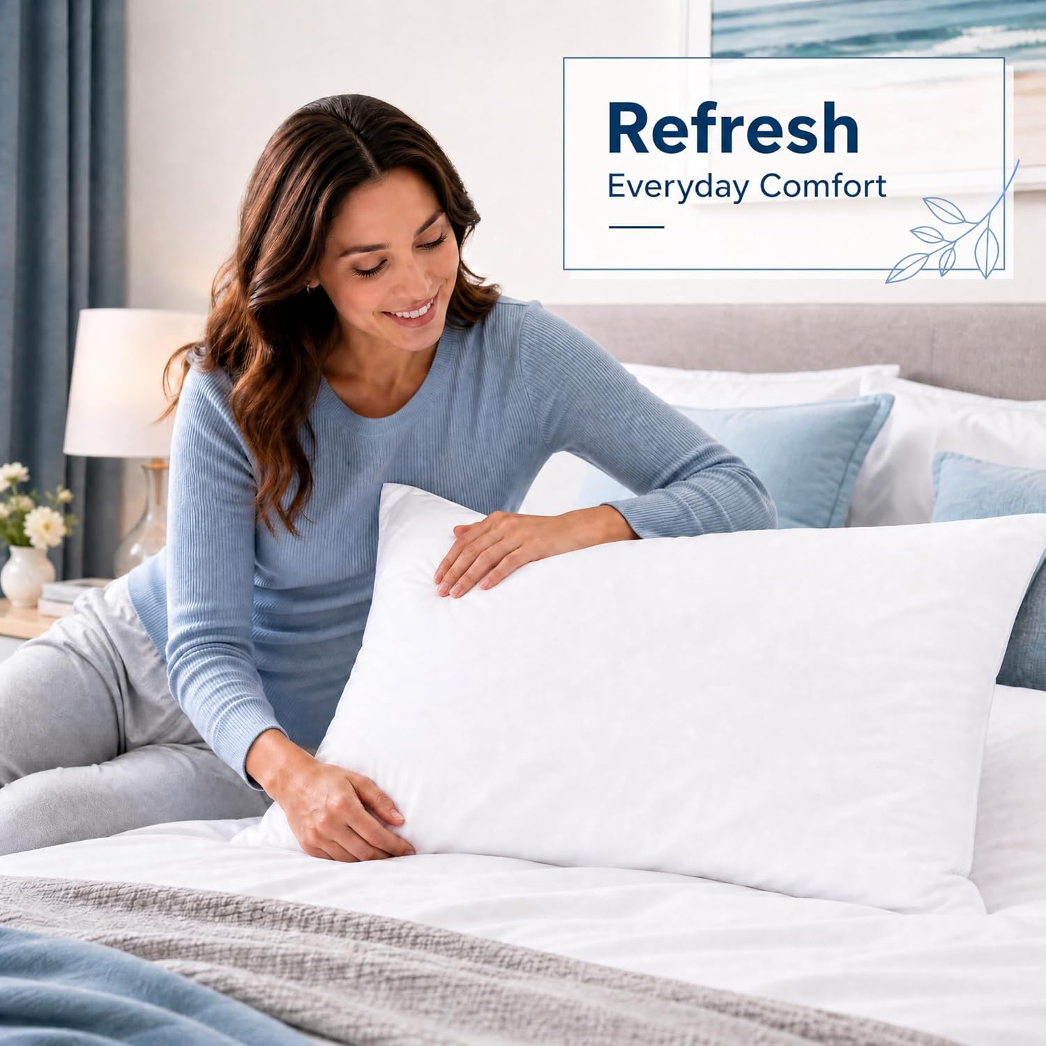 ZPECC White Pillow Cases Bulk 24 Pack - Standard Pillowcases with Envelope Closure, Soft Brushed Microfiber Pillow Cover for Hotel Airb&bs Hospital Bedding Essential - Image 7