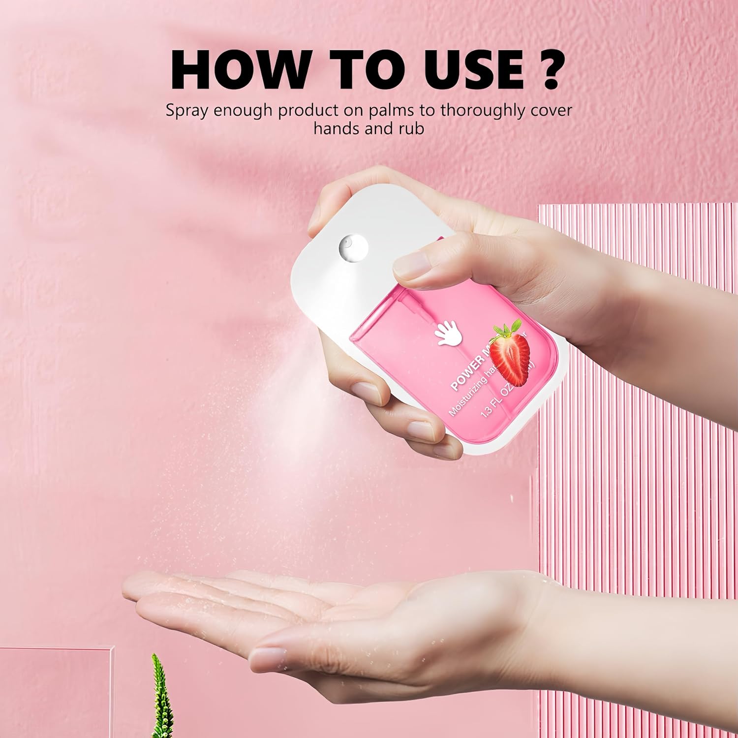 2pcs Hand Sanitizer Spray, Portable Power Mist Hydrating Hand Sanitizers Spray Travel Size, Pocket Hand Sanitizer Multi-Flavor Cleanses Your Hands - Image 4