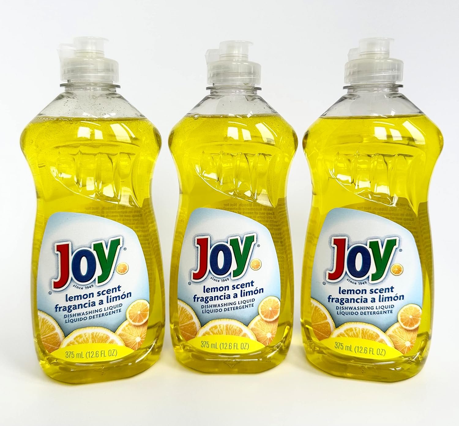 Joy Non-Ultra Dish Liquid 12.6Oz Lemon Scent (Package May Vary) Pack of 3 - Image 3